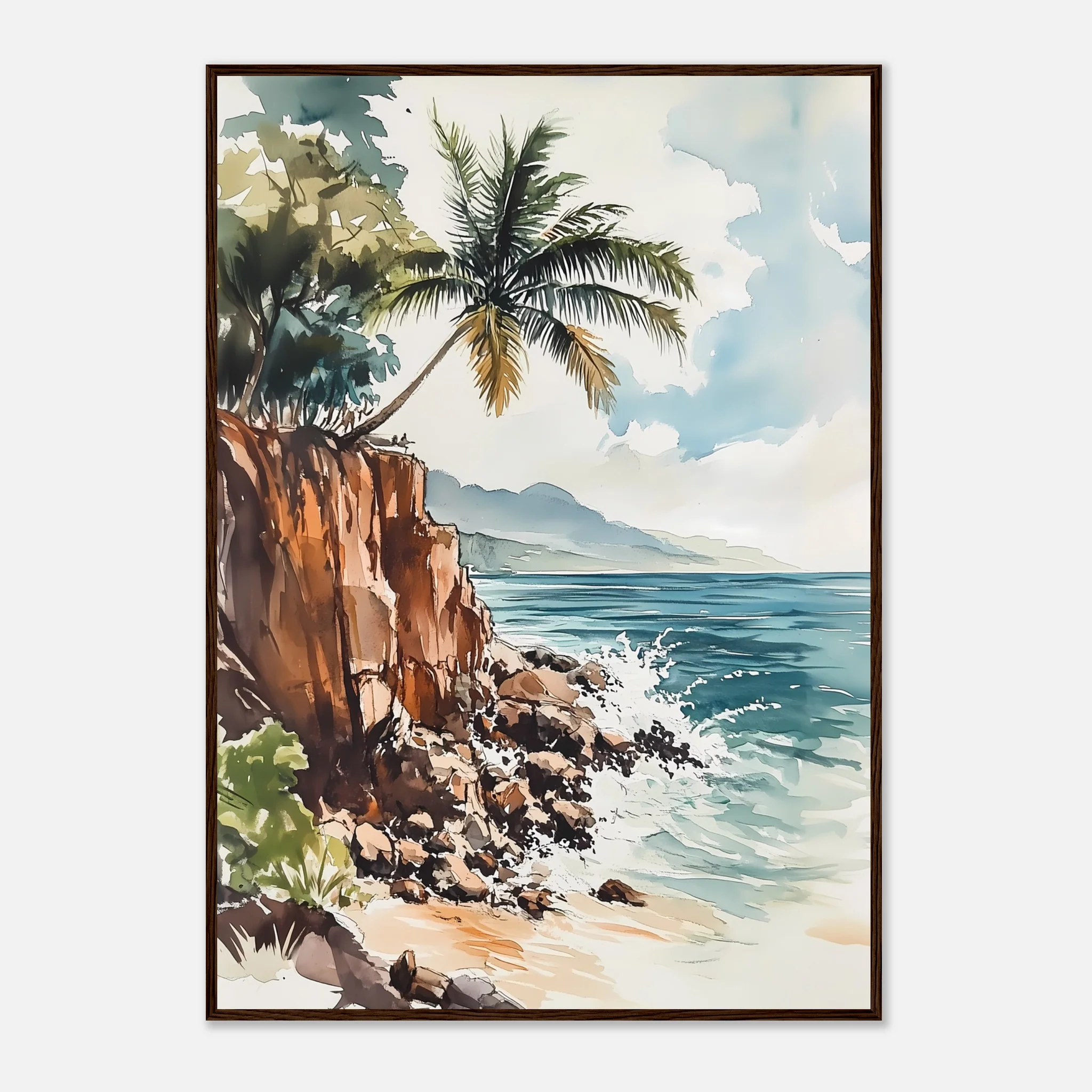 Watercolour Coastline Bliss - Image 18
