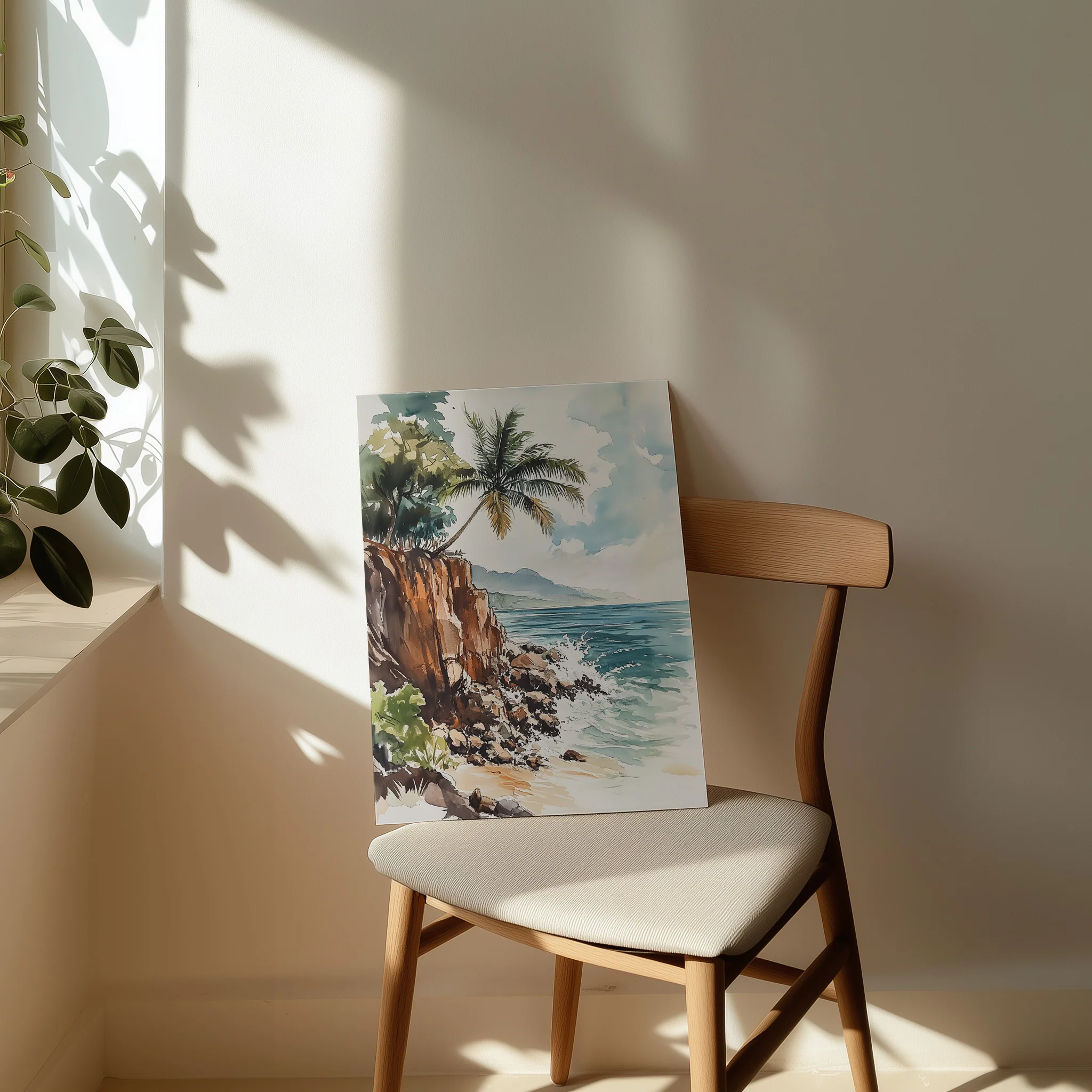 Watercolour Coastline Bliss - Image 2