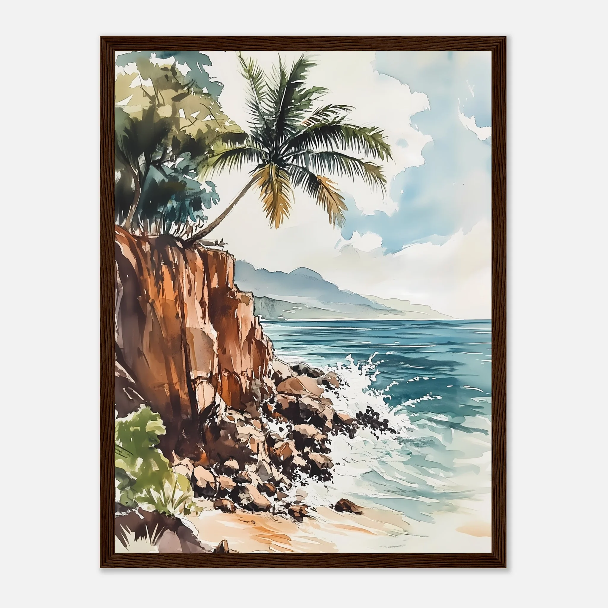 Watercolour Coastline Bliss - Image 21