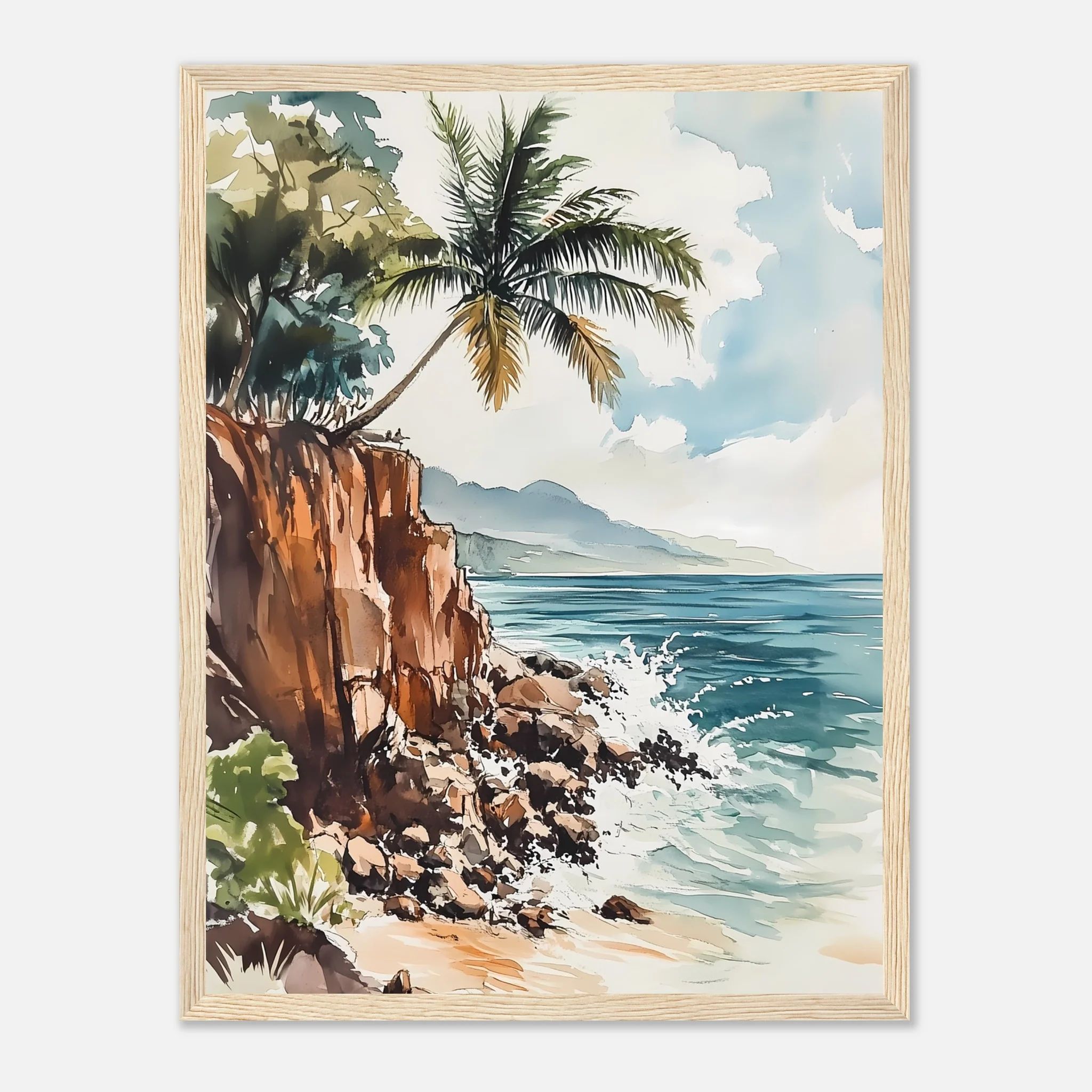 Watercolour Coastline Bliss - Image 25