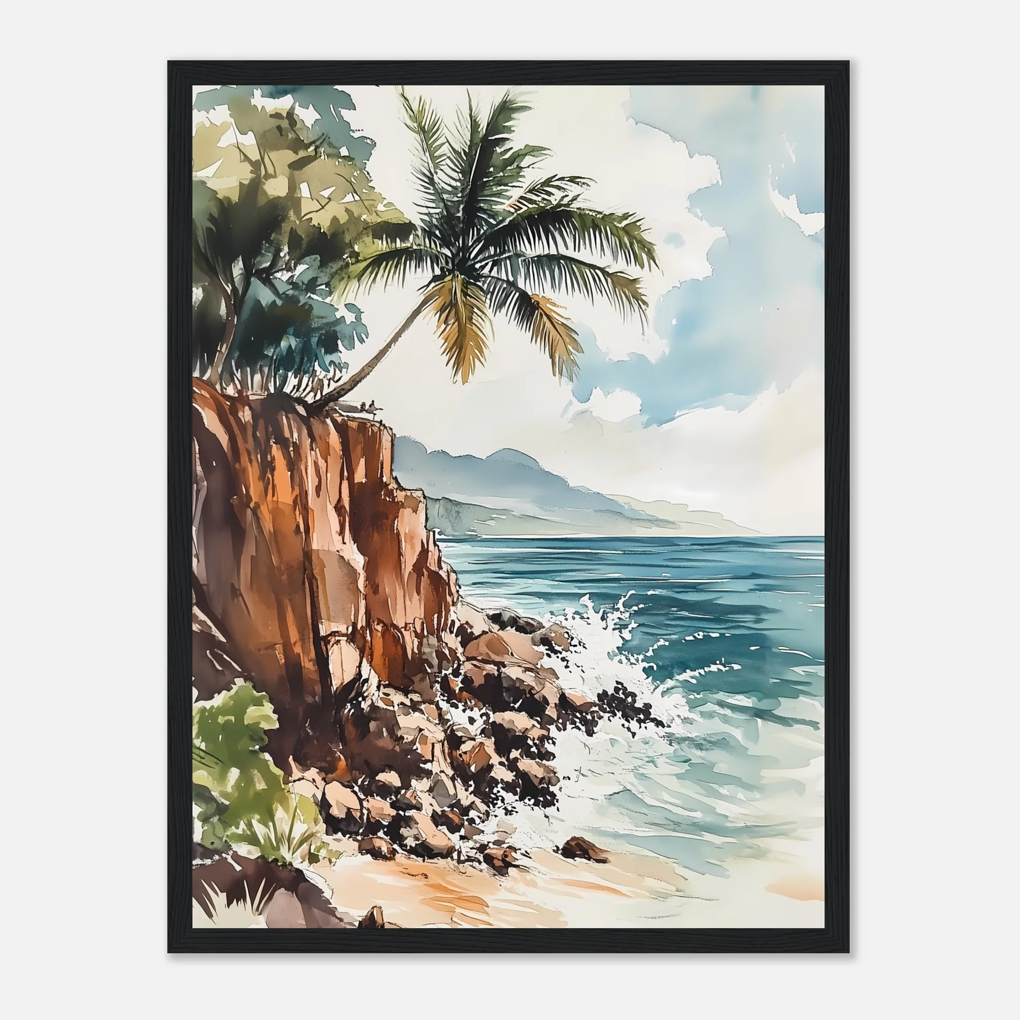 Watercolour Coastline Bliss - Image 26