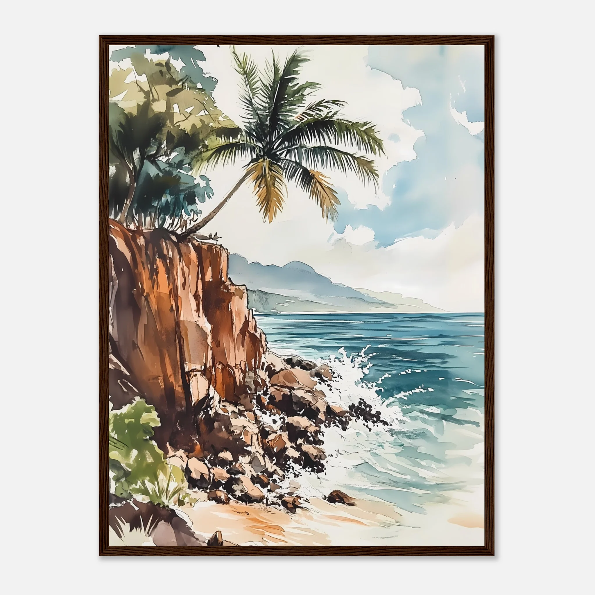 Watercolour Coastline Bliss - Image 28
