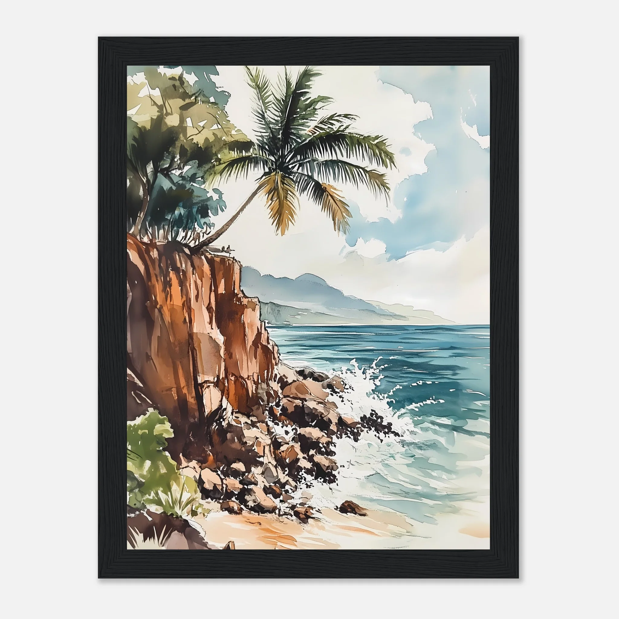 Watercolour Coastline Bliss - Image 29
