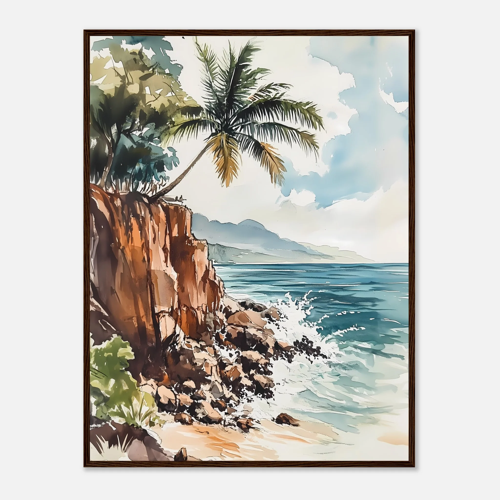 Watercolour Coastline Bliss - Image 30