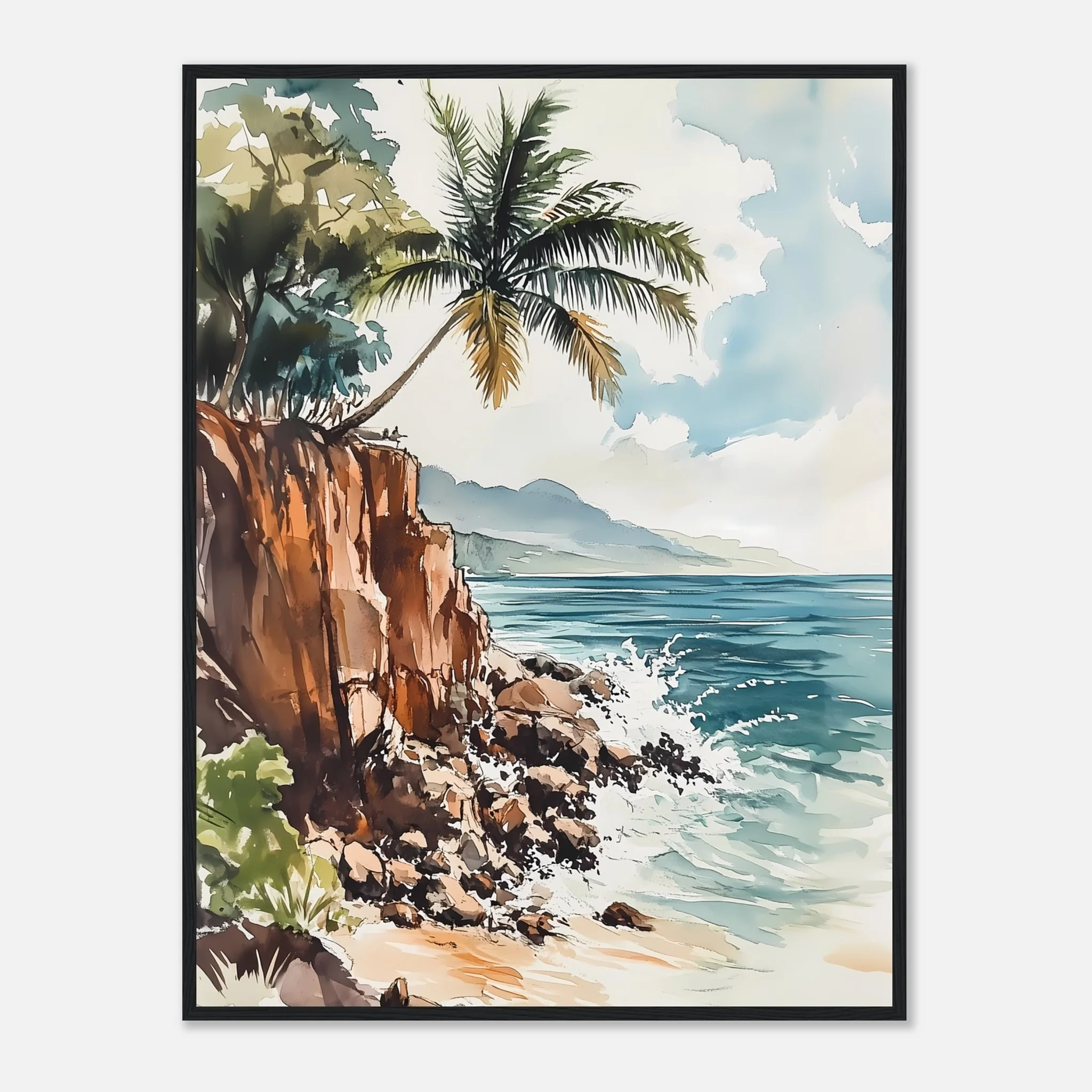 Watercolour Coastline Bliss - Image 32