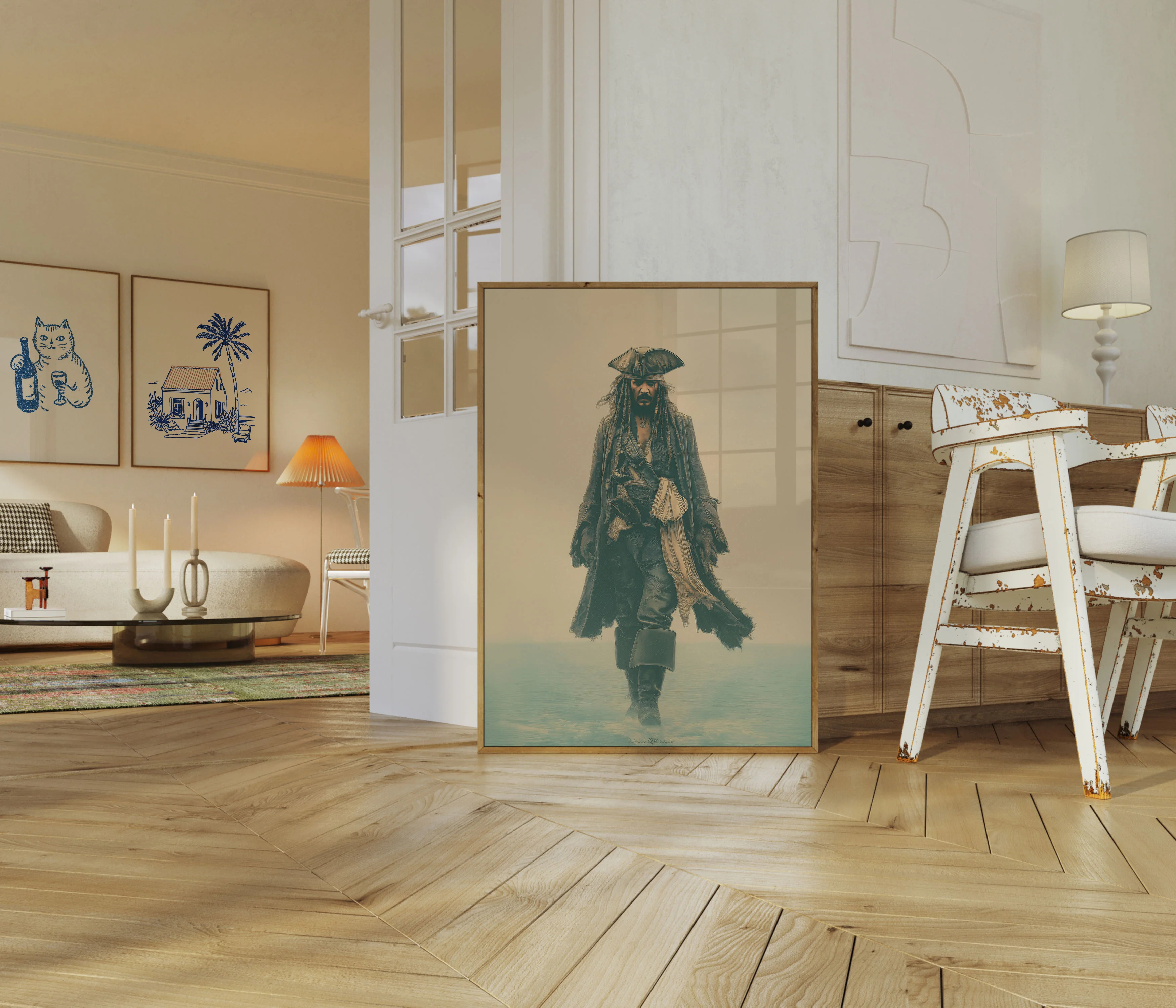 Weathered Pirate Captain Poster - Image 5