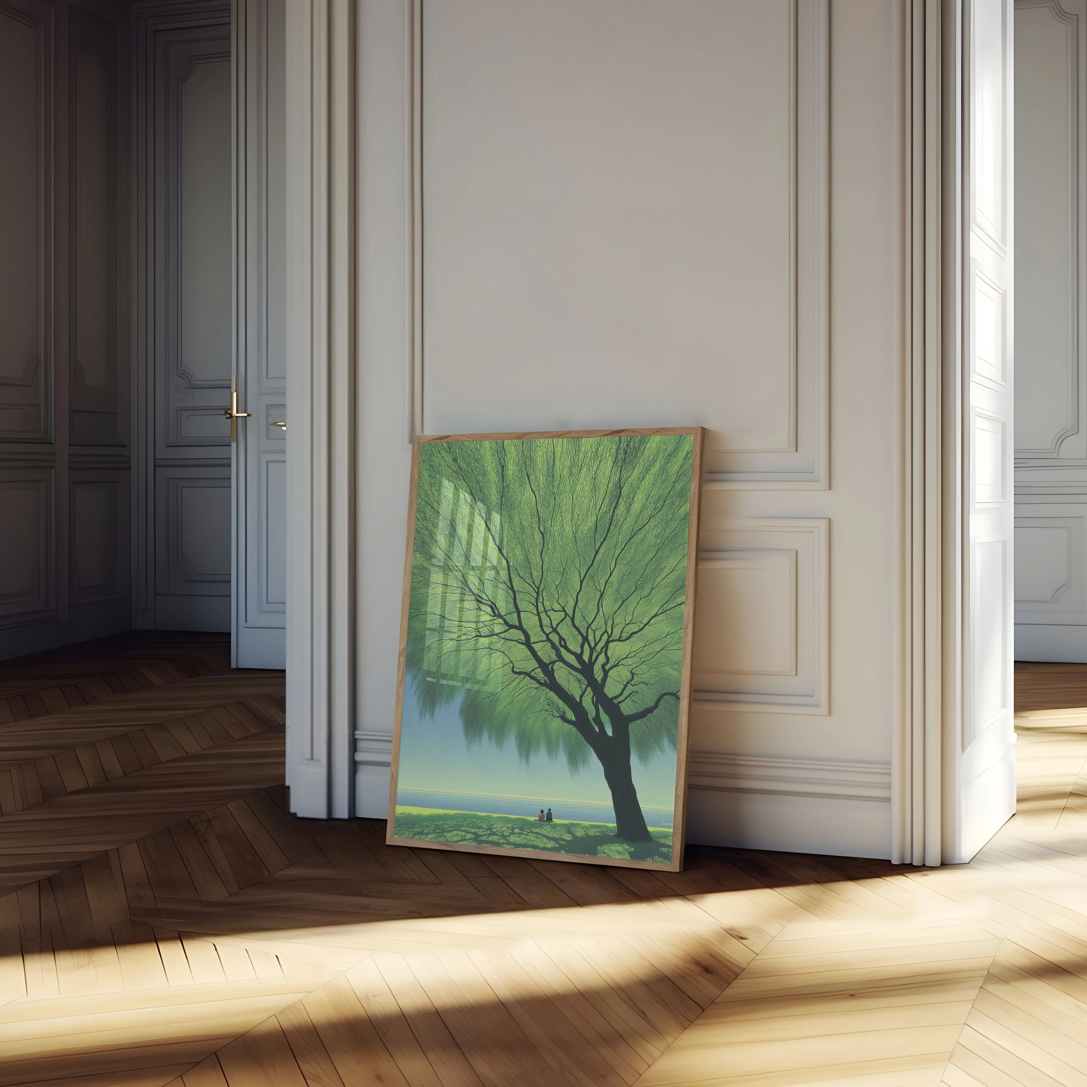 Weeping Willow by the Shore Poster - Image 4