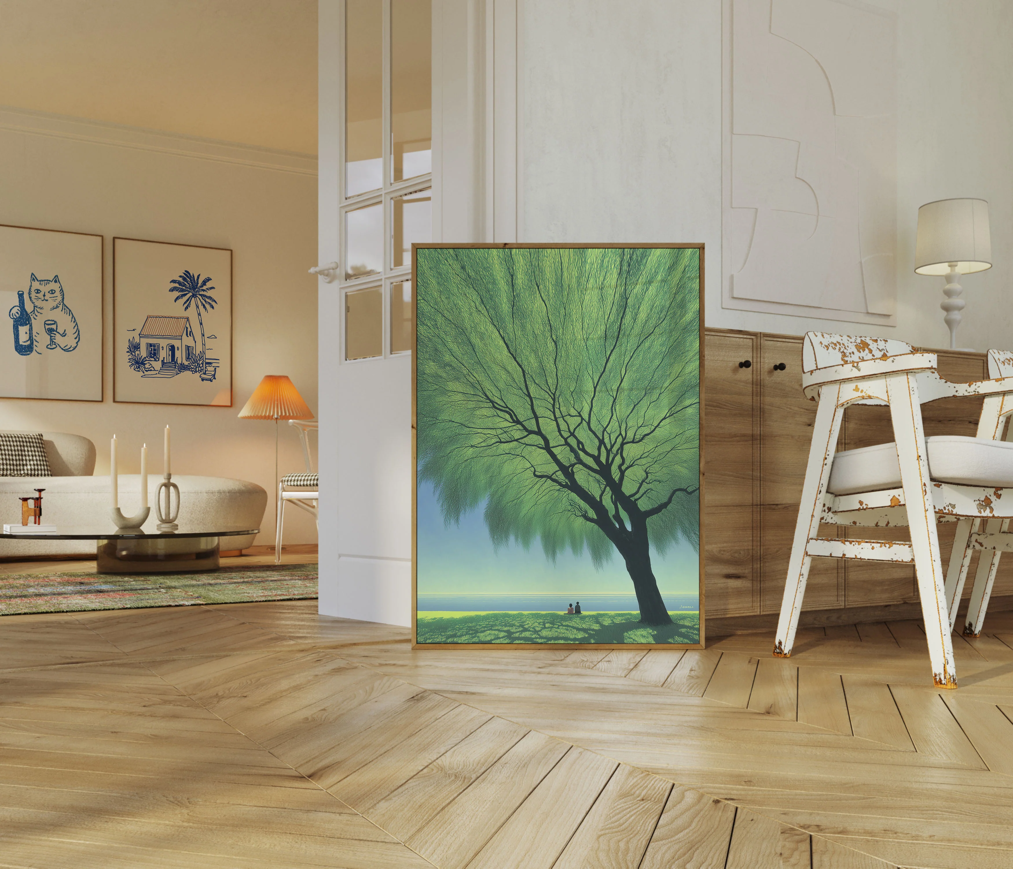 Weeping Willow by the Shore Poster - Image 5
