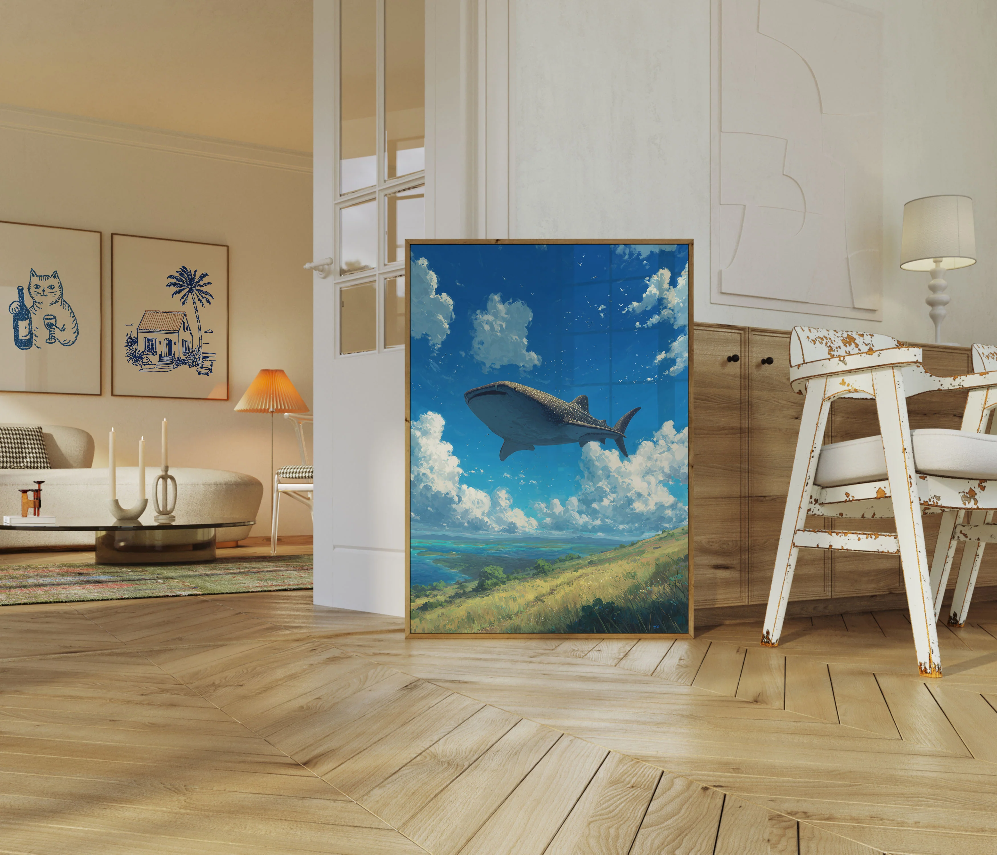 Whale Shark Sky Voyage Poster - Image 5
