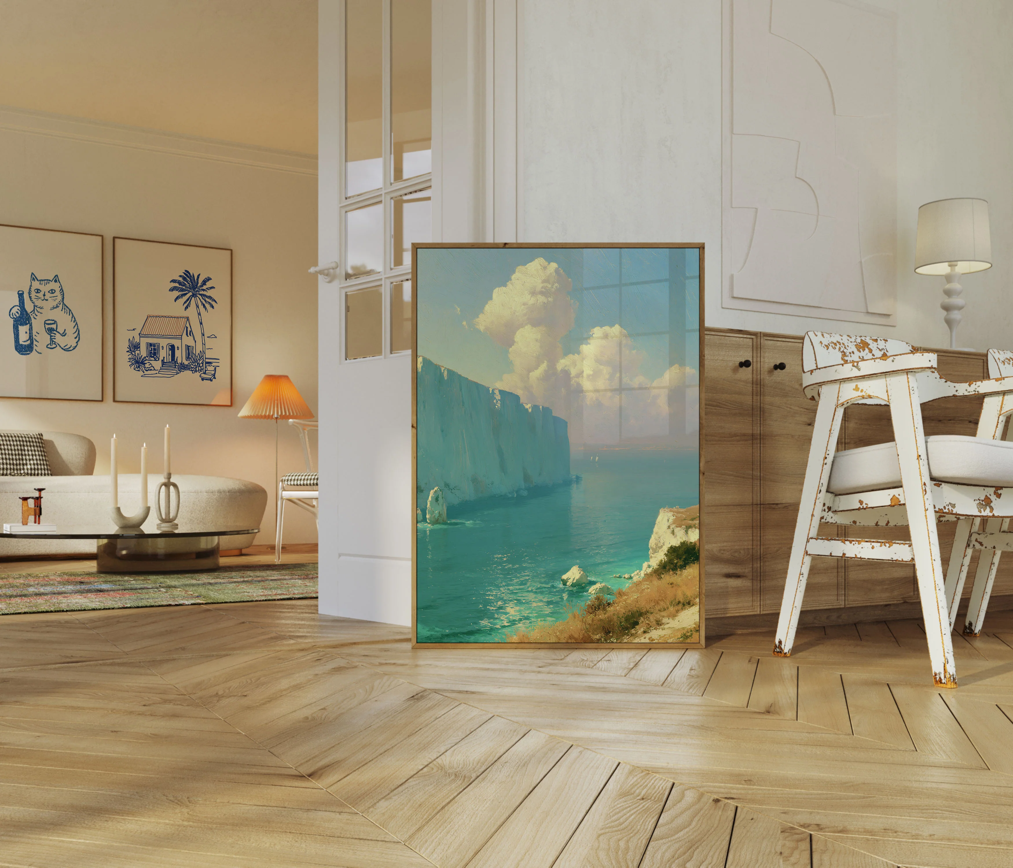 White Cliffs Coastal Serenity Poster - Image 5