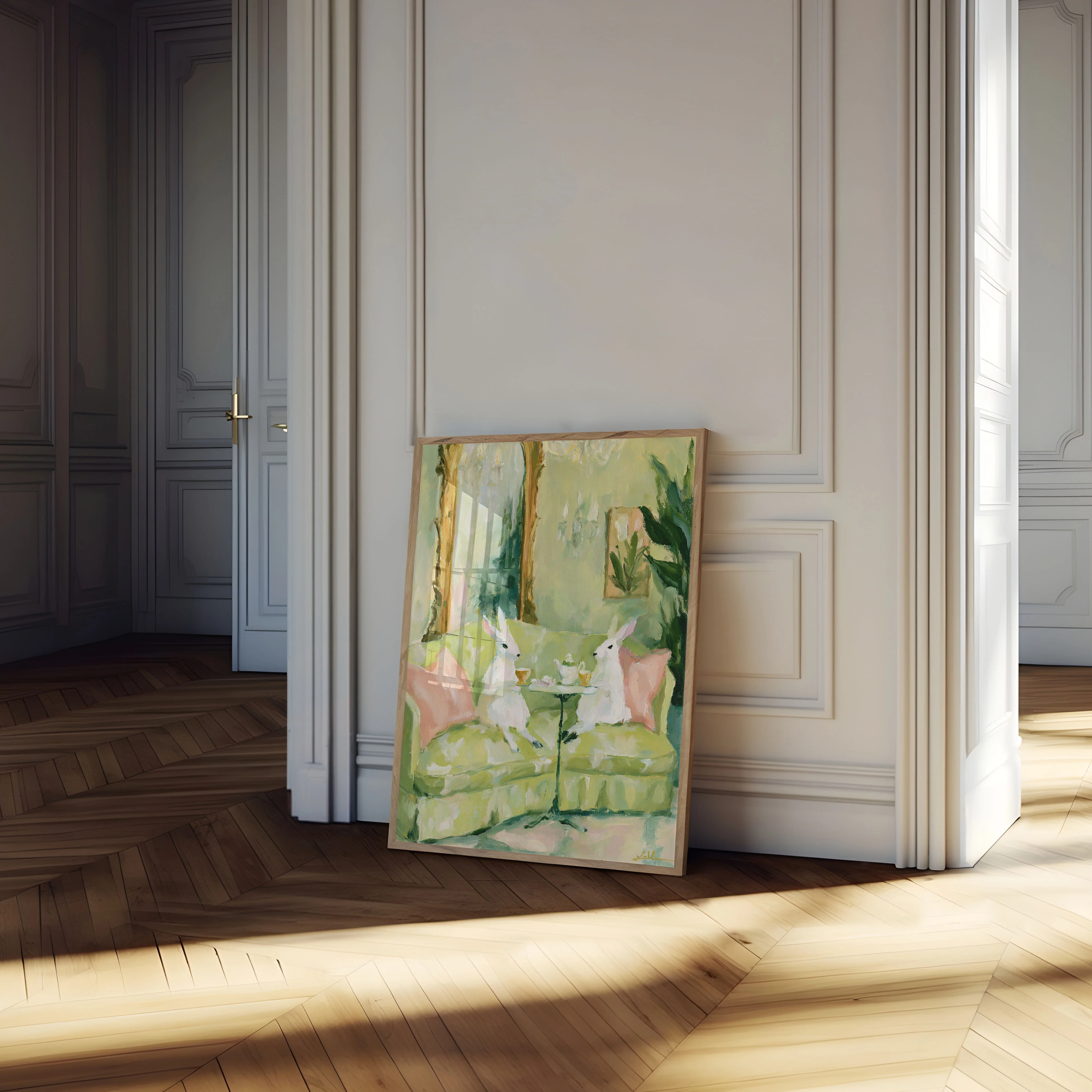 White Deer Tea Garden Poster - Image 4