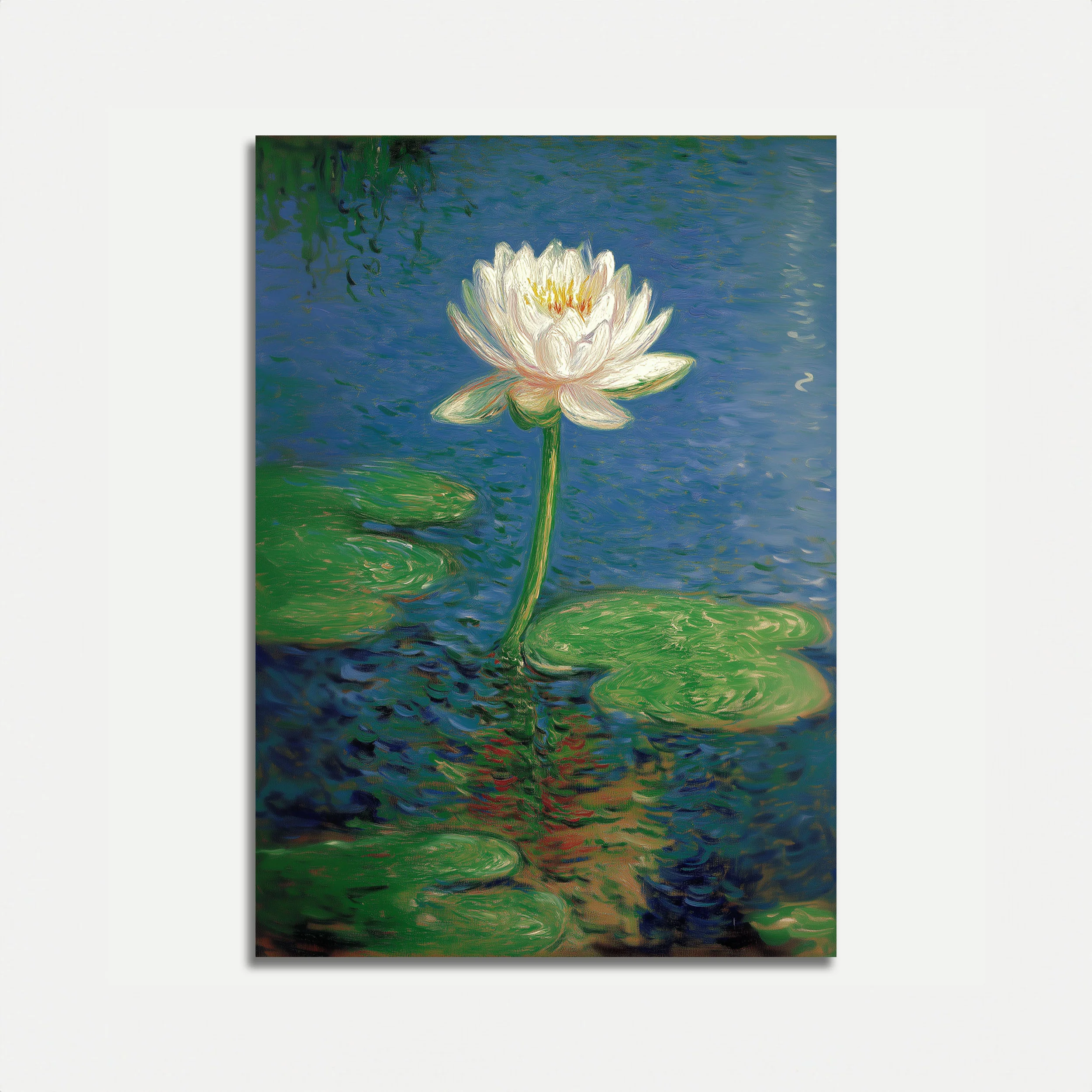 White Water Lily Blossom Poster