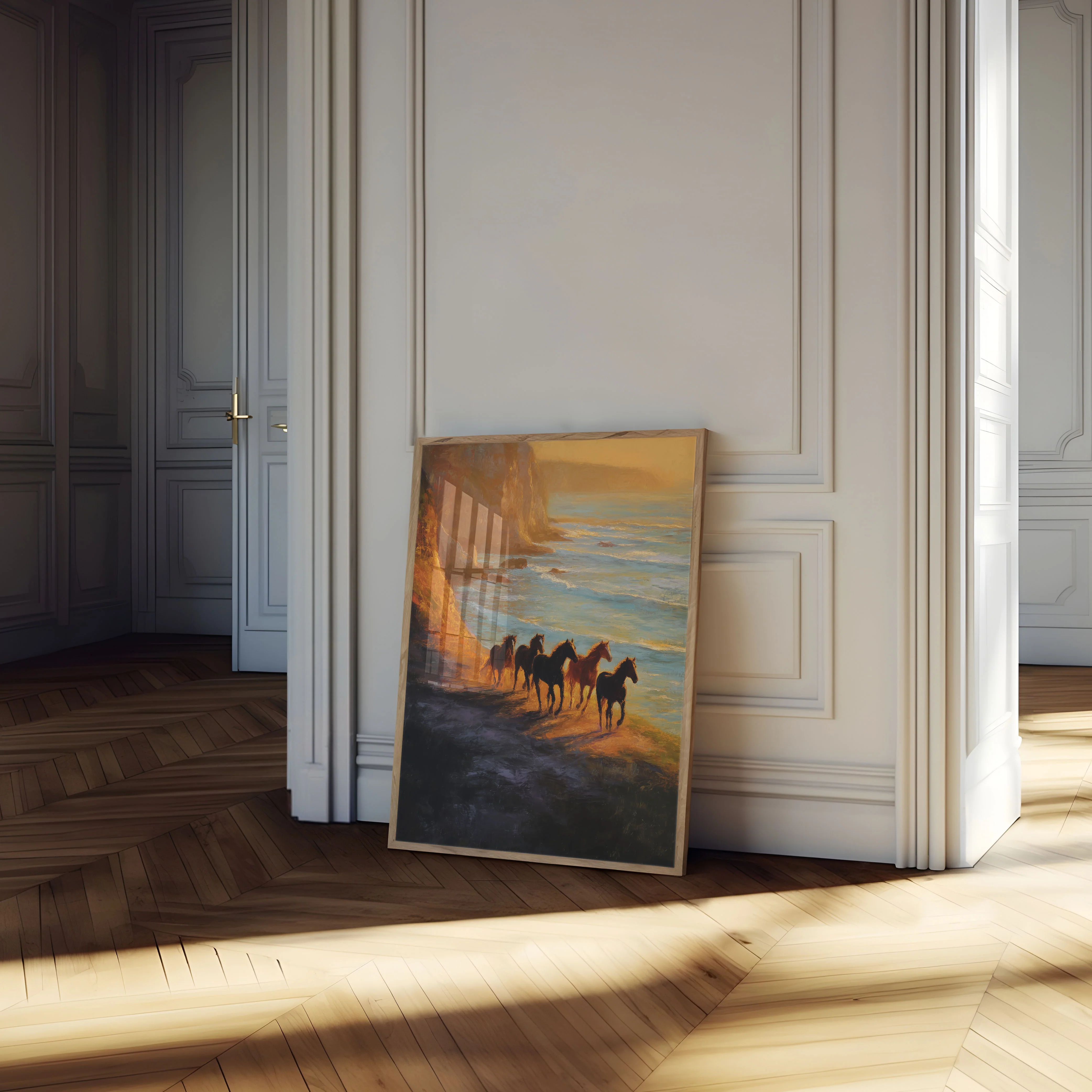 Wild Horses Beach Sunset Poster - Image 4