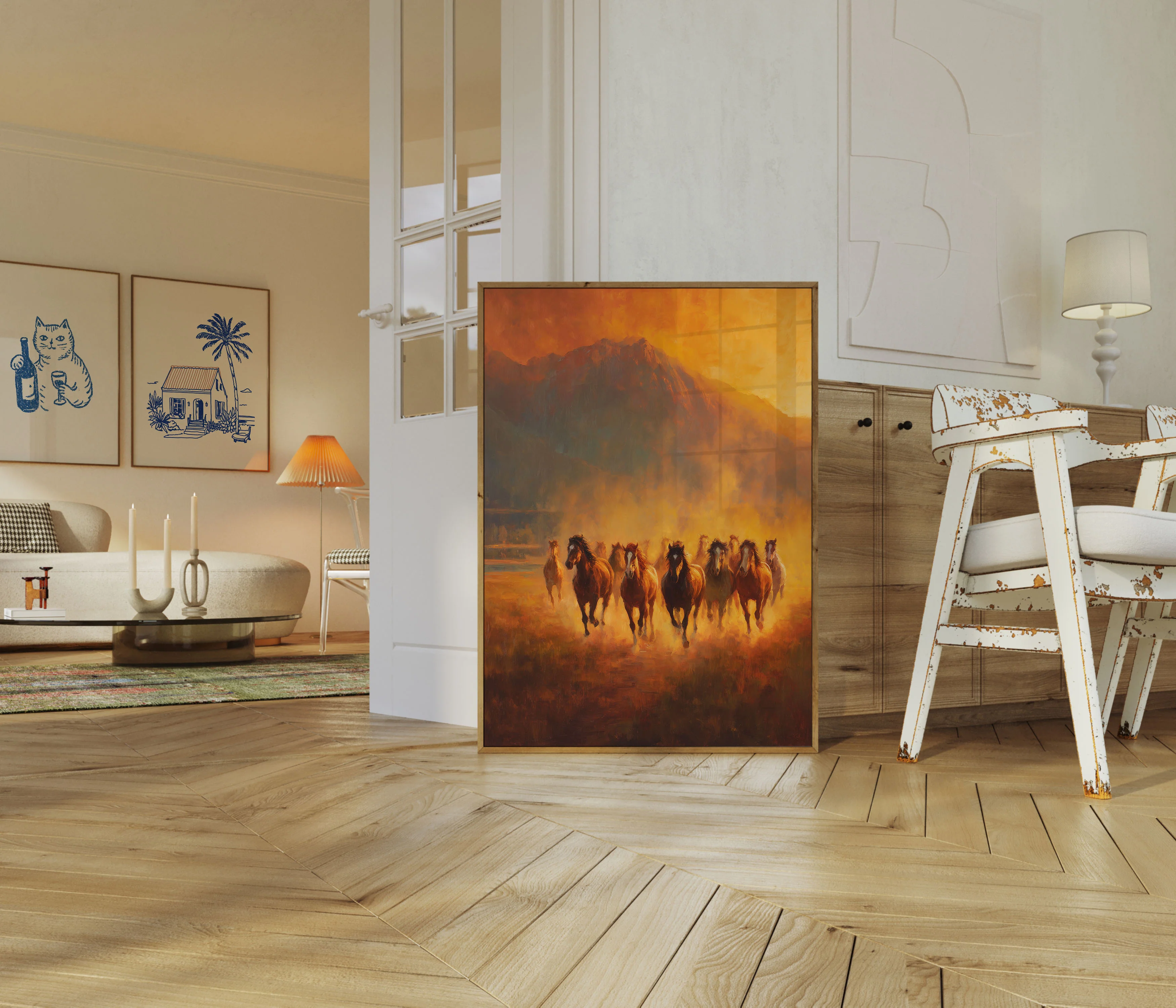 Wild Horses Desert Stampede Poster - Image 5