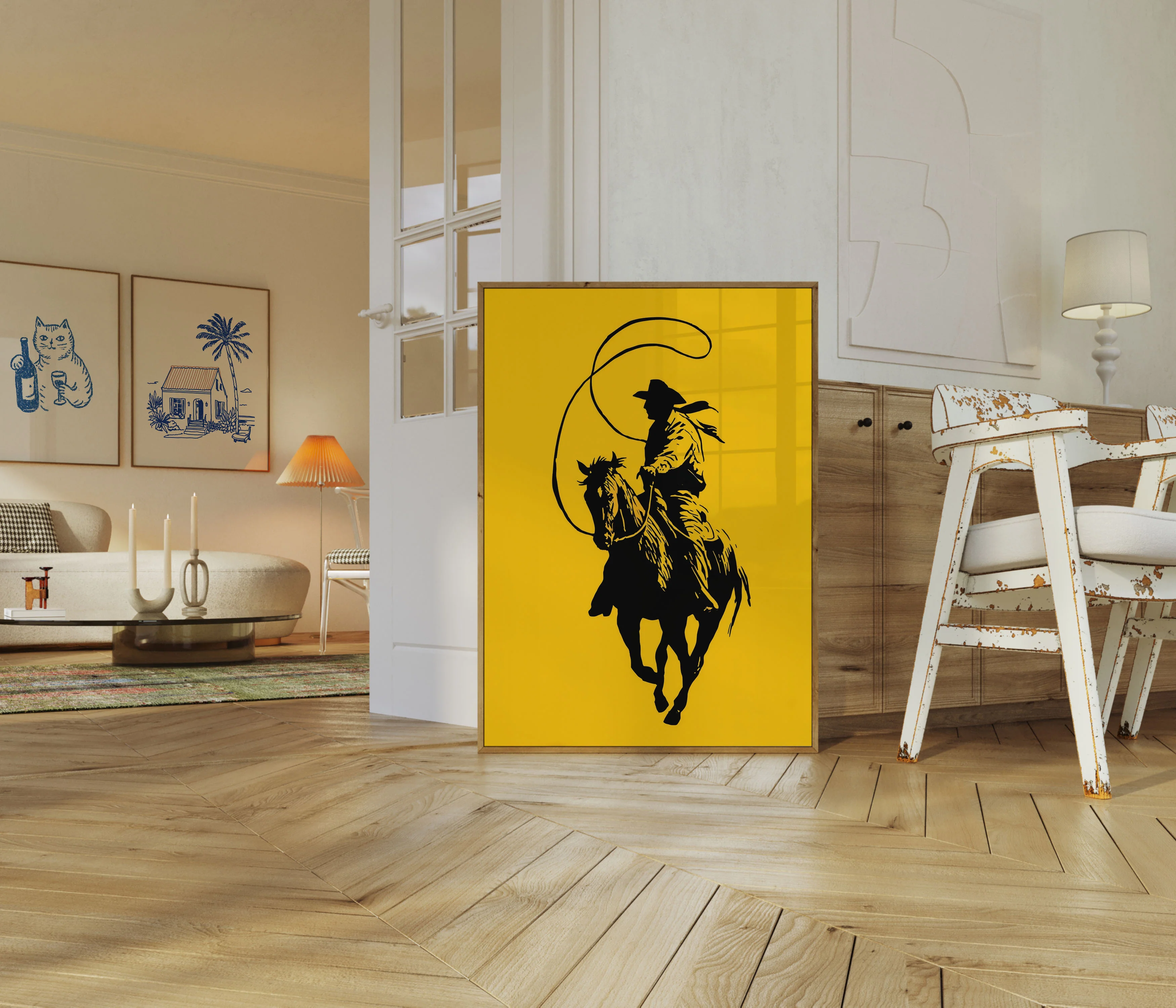 Wild West Cowboy Riding Poster - Image 5