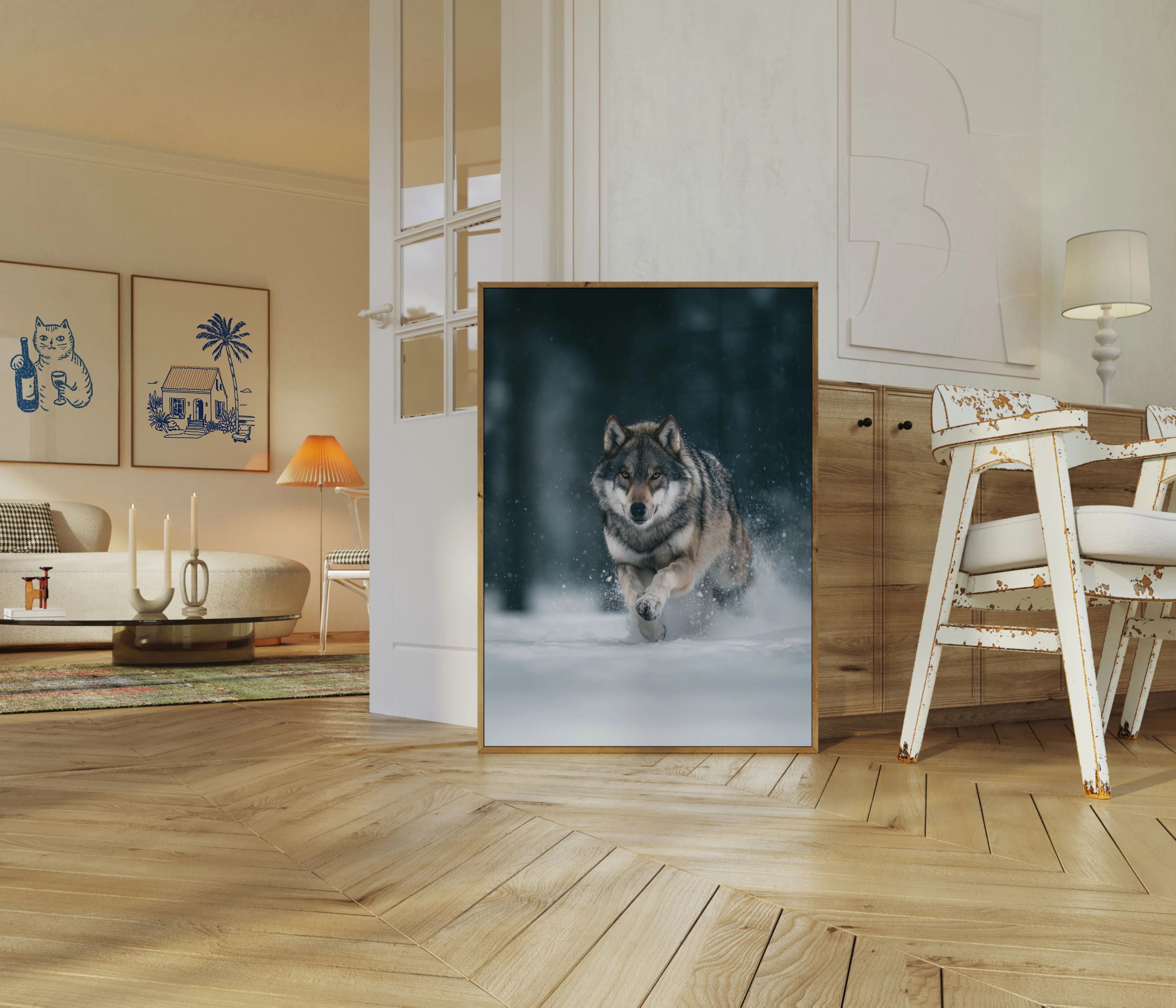 Wild Wolf Running Poster - Image 5