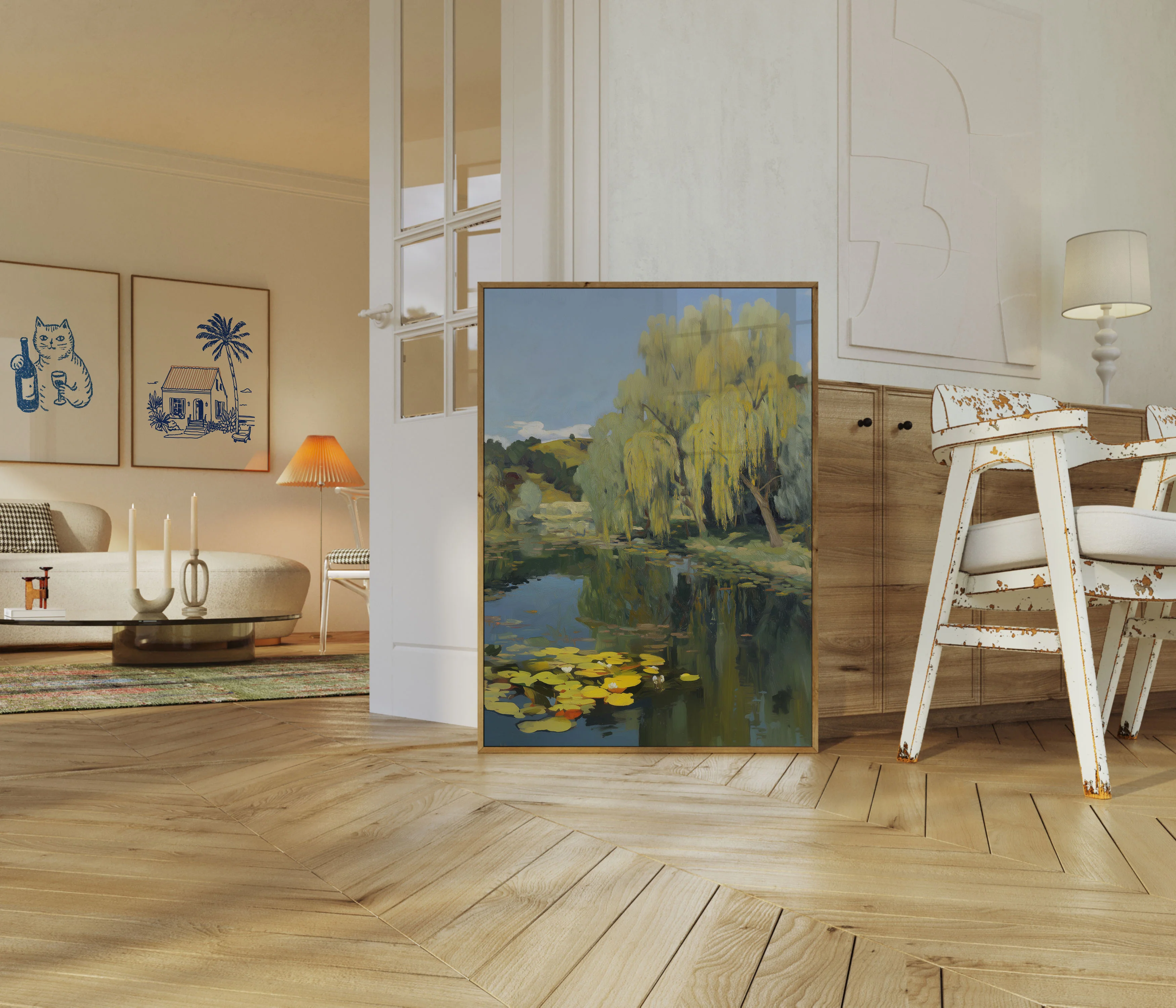 Willow Pond Reflection Poster - Image 5