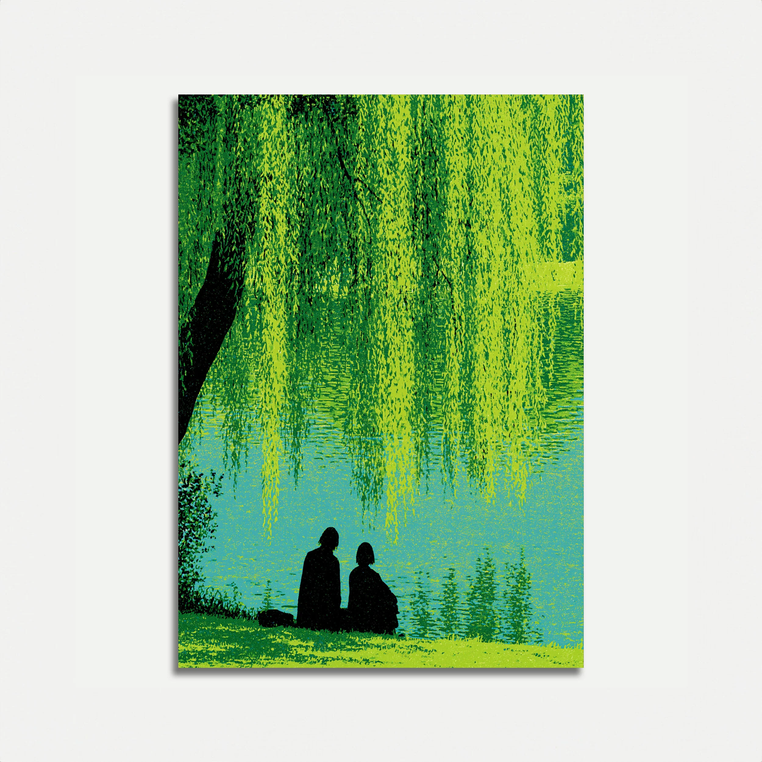 Willow Tree by the Water Poster