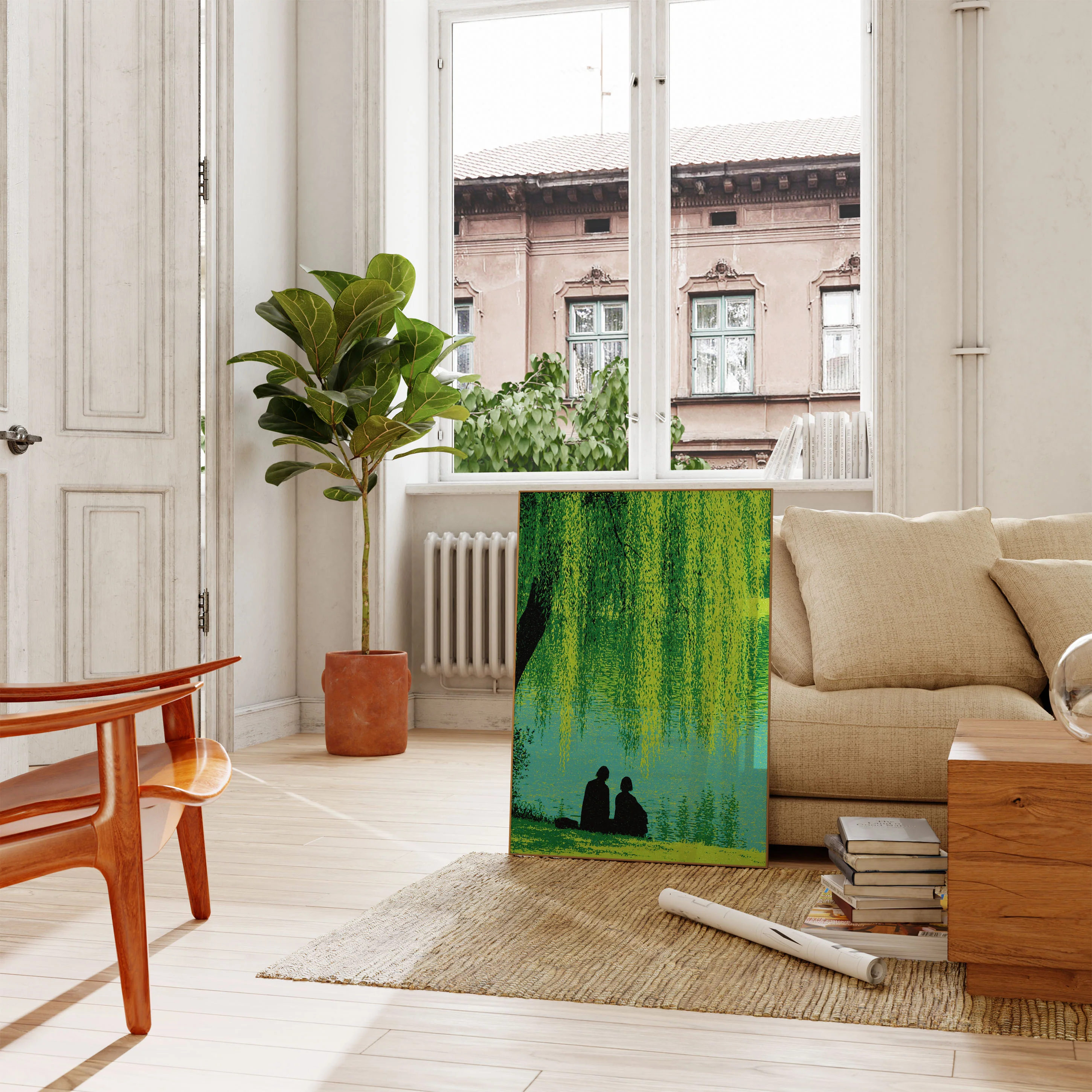 Willow Tree by the Water Poster - Image 2