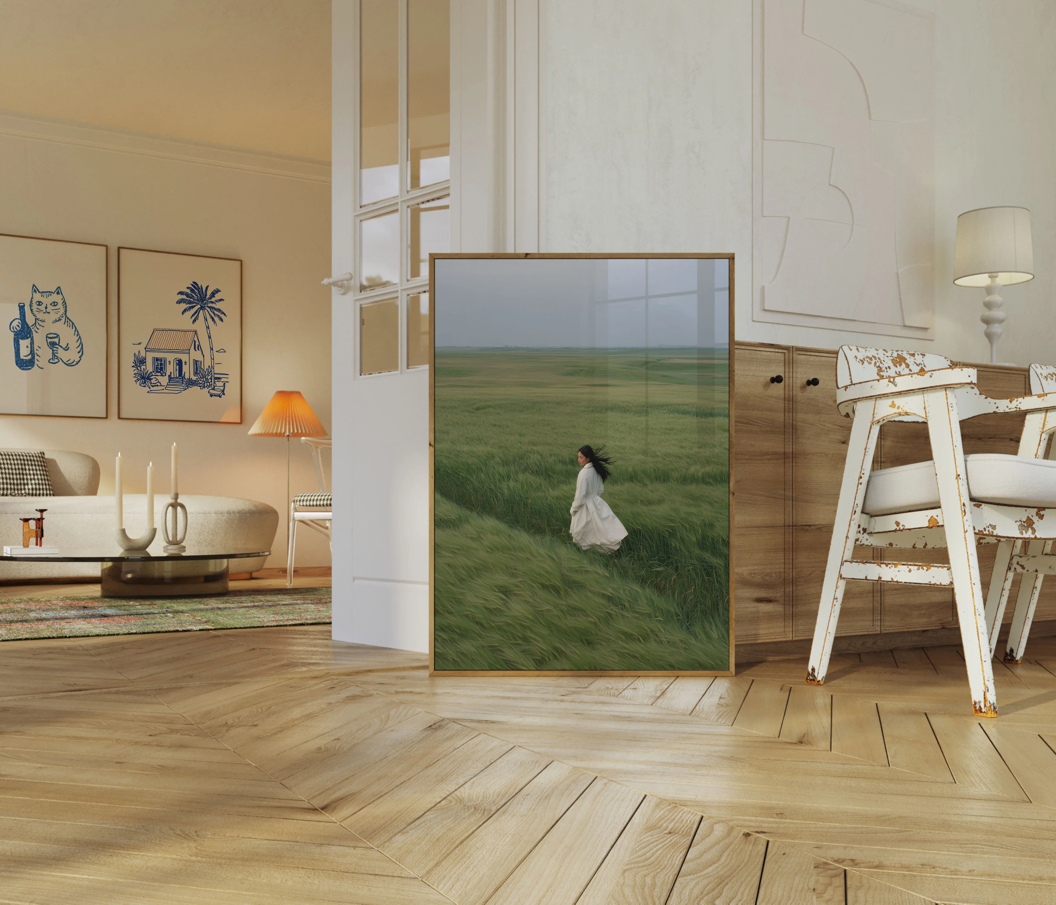 Wind in Green Fields Poster - Image 5