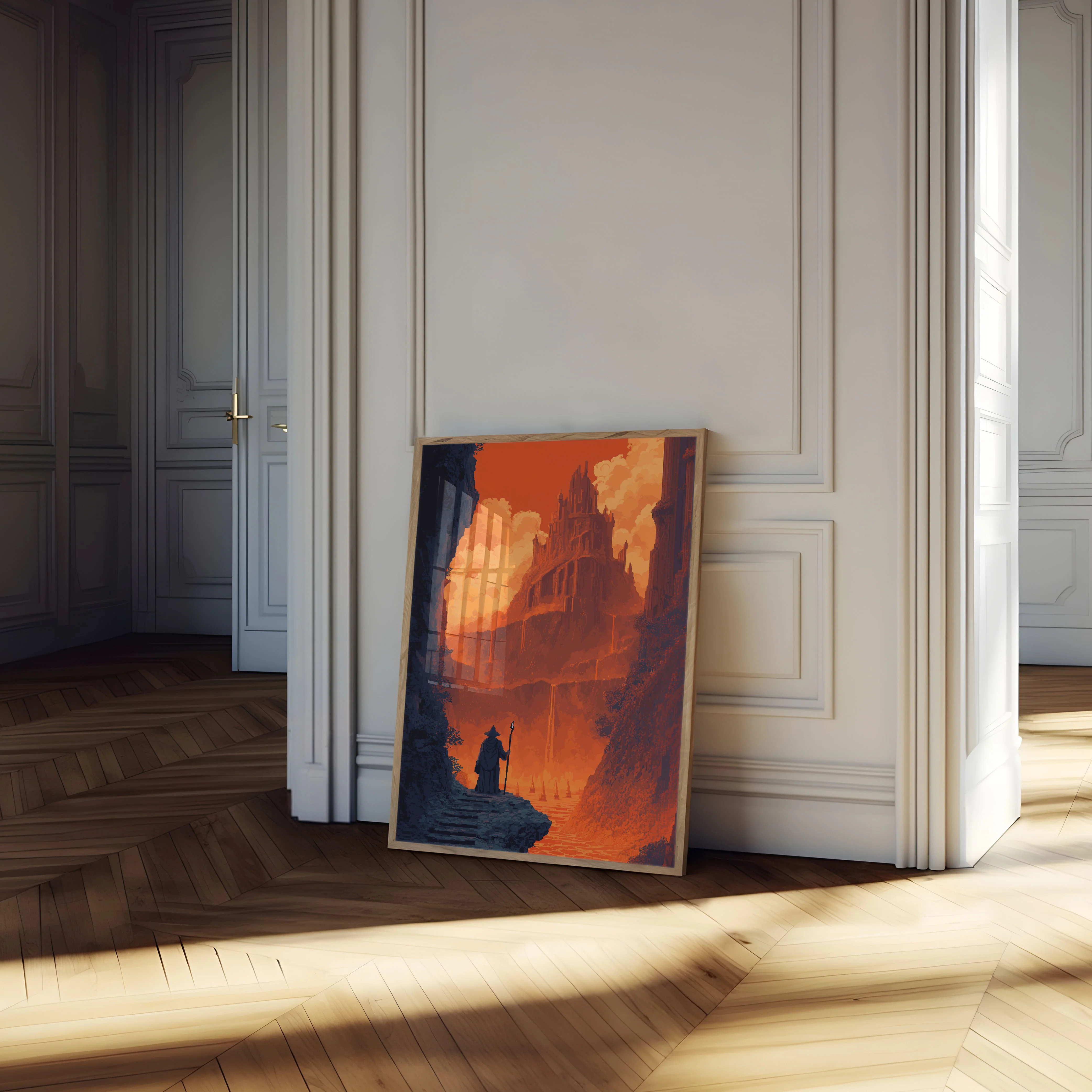 Wizard Approaching the Infernal Castle Poster - Image 4