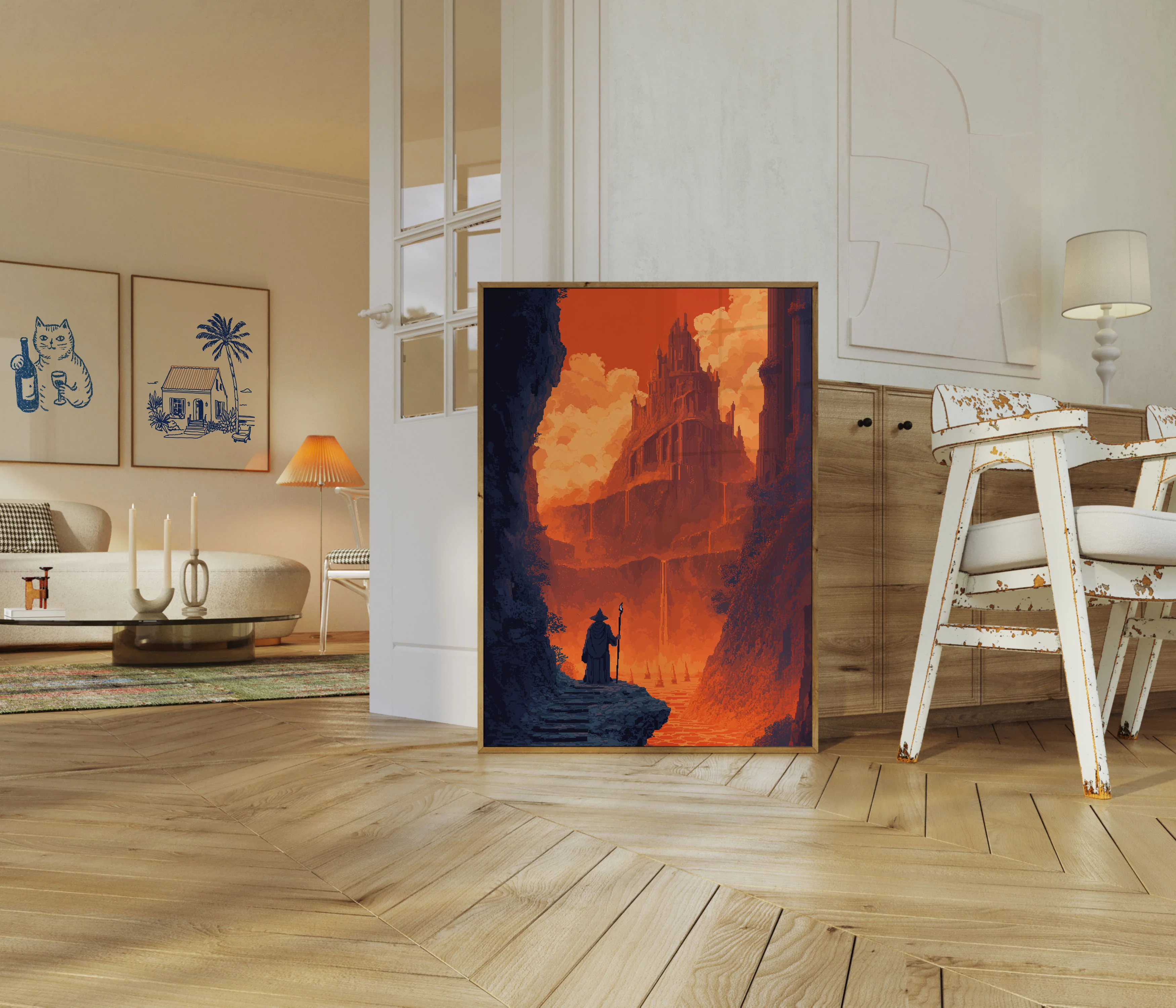 Wizard Approaching the Infernal Castle Poster - Image 5