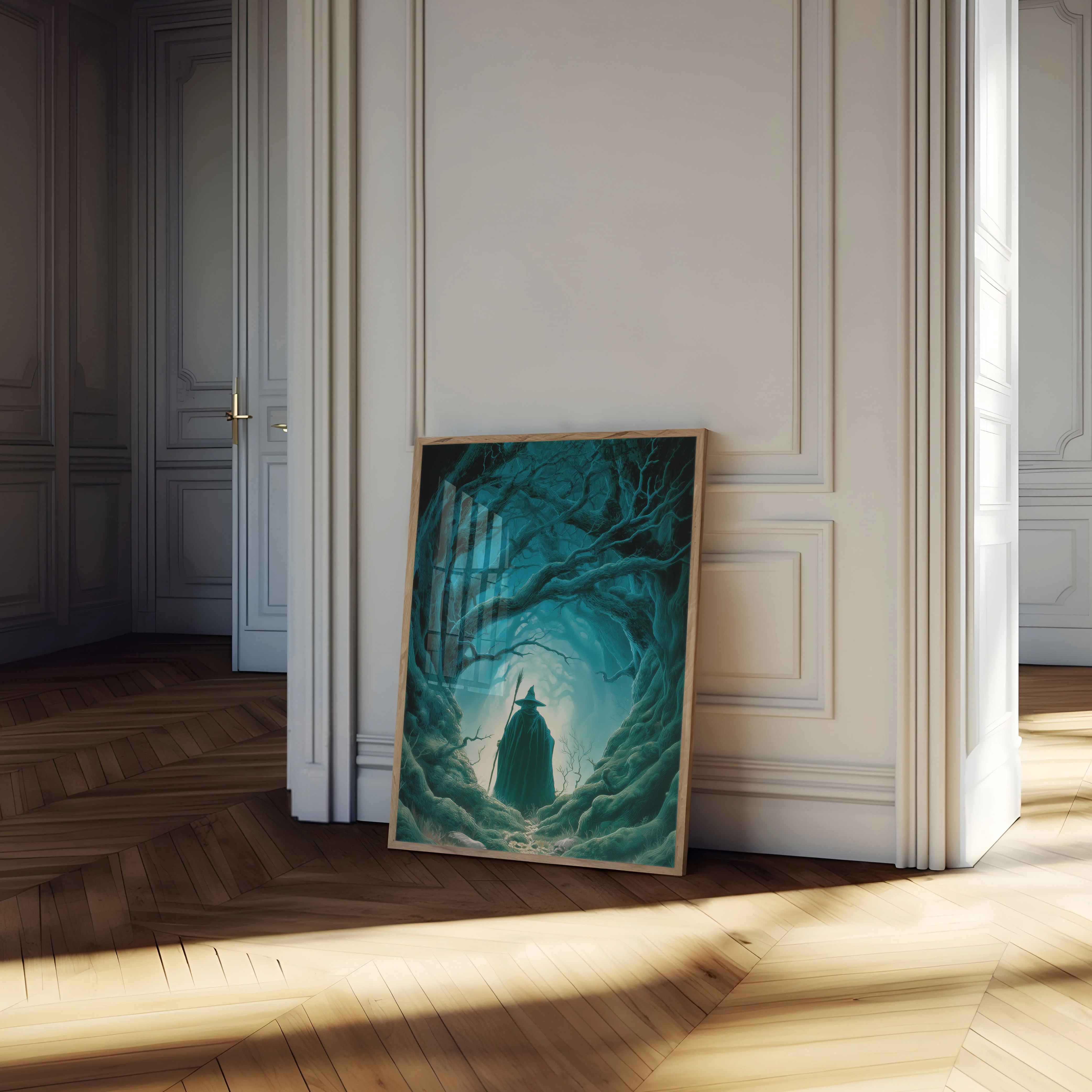 Wizard in Enchanted Forest Poster - Image 4