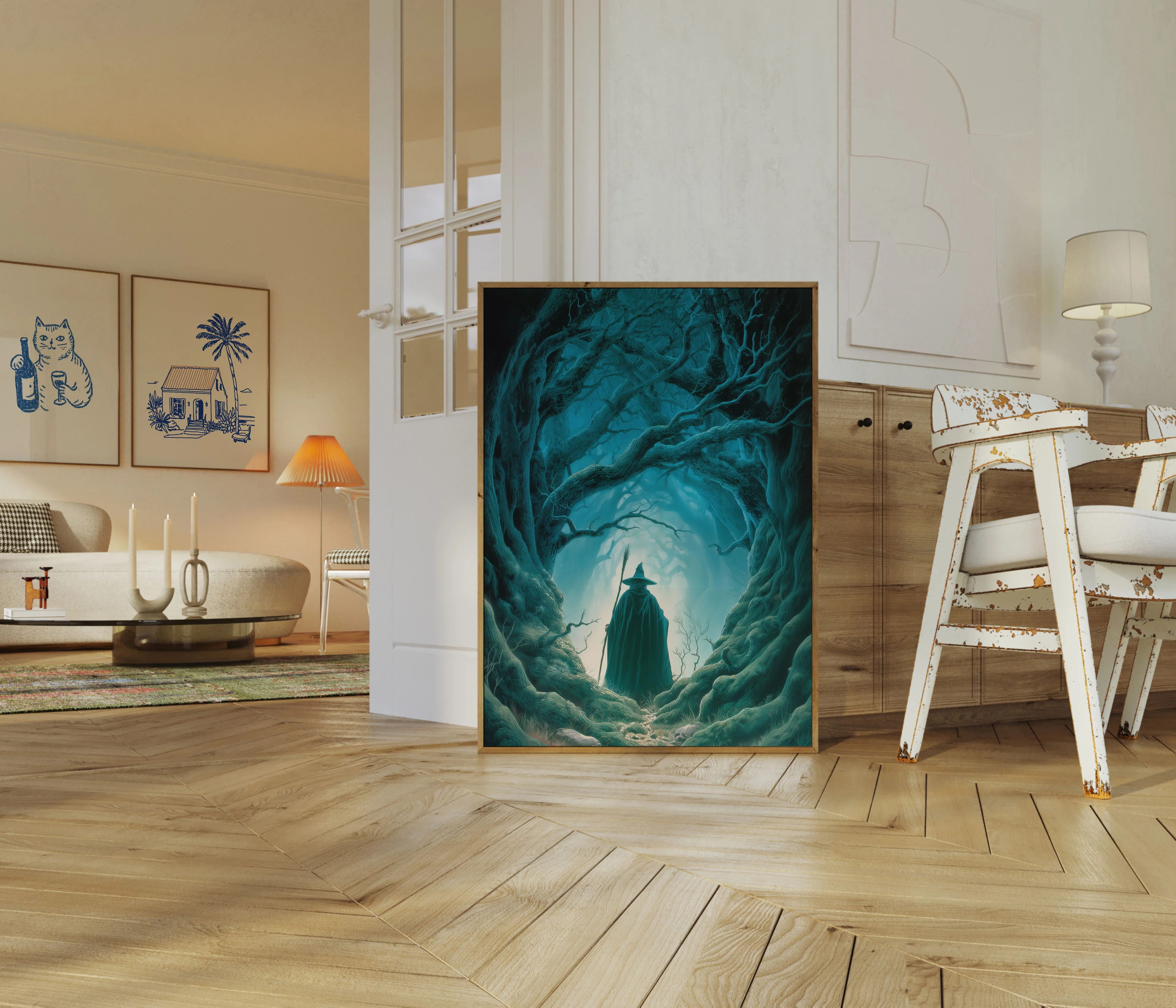 Wizard in Enchanted Forest Poster - Image 5