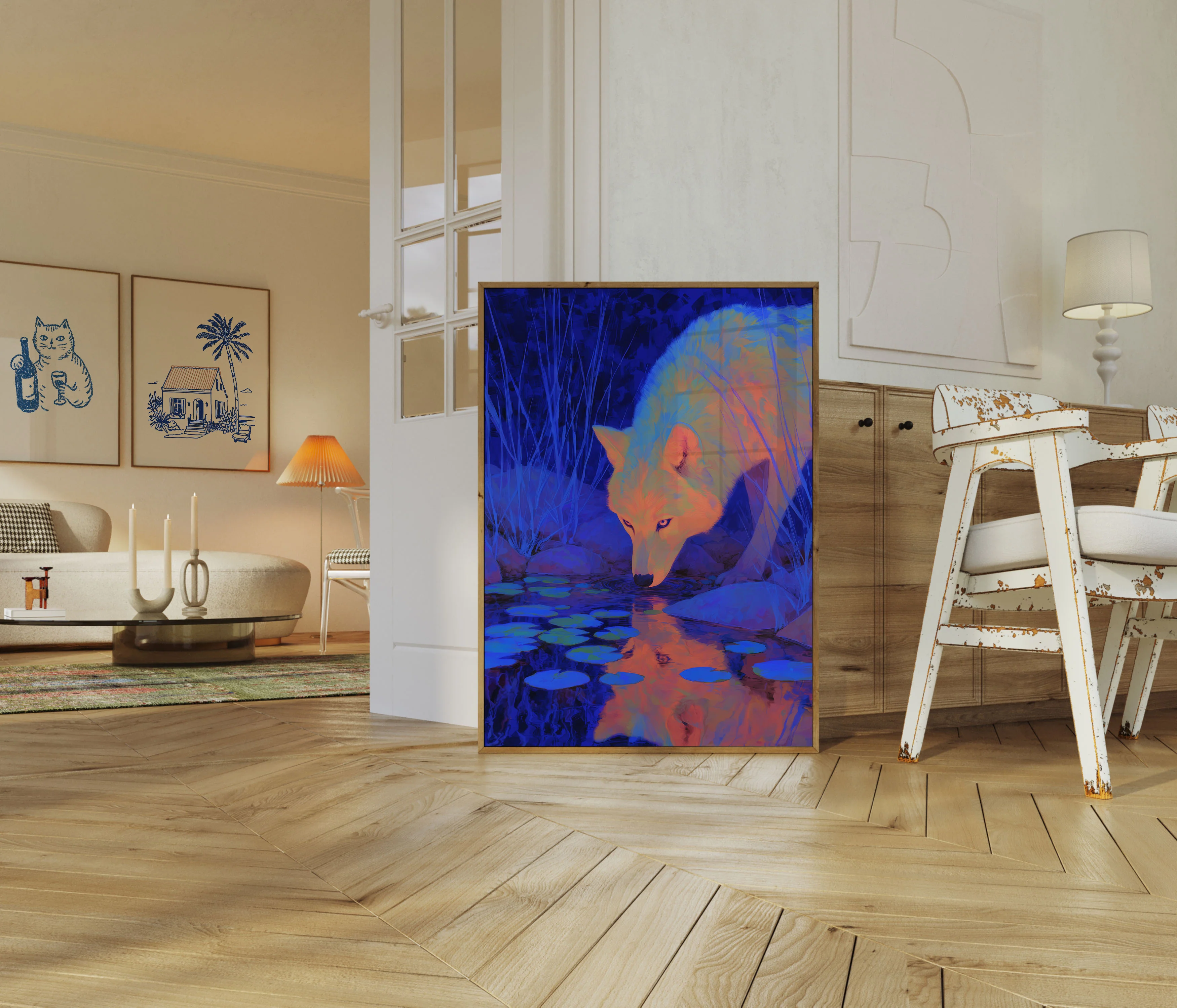 Wolf by the Water Poster - Image 5