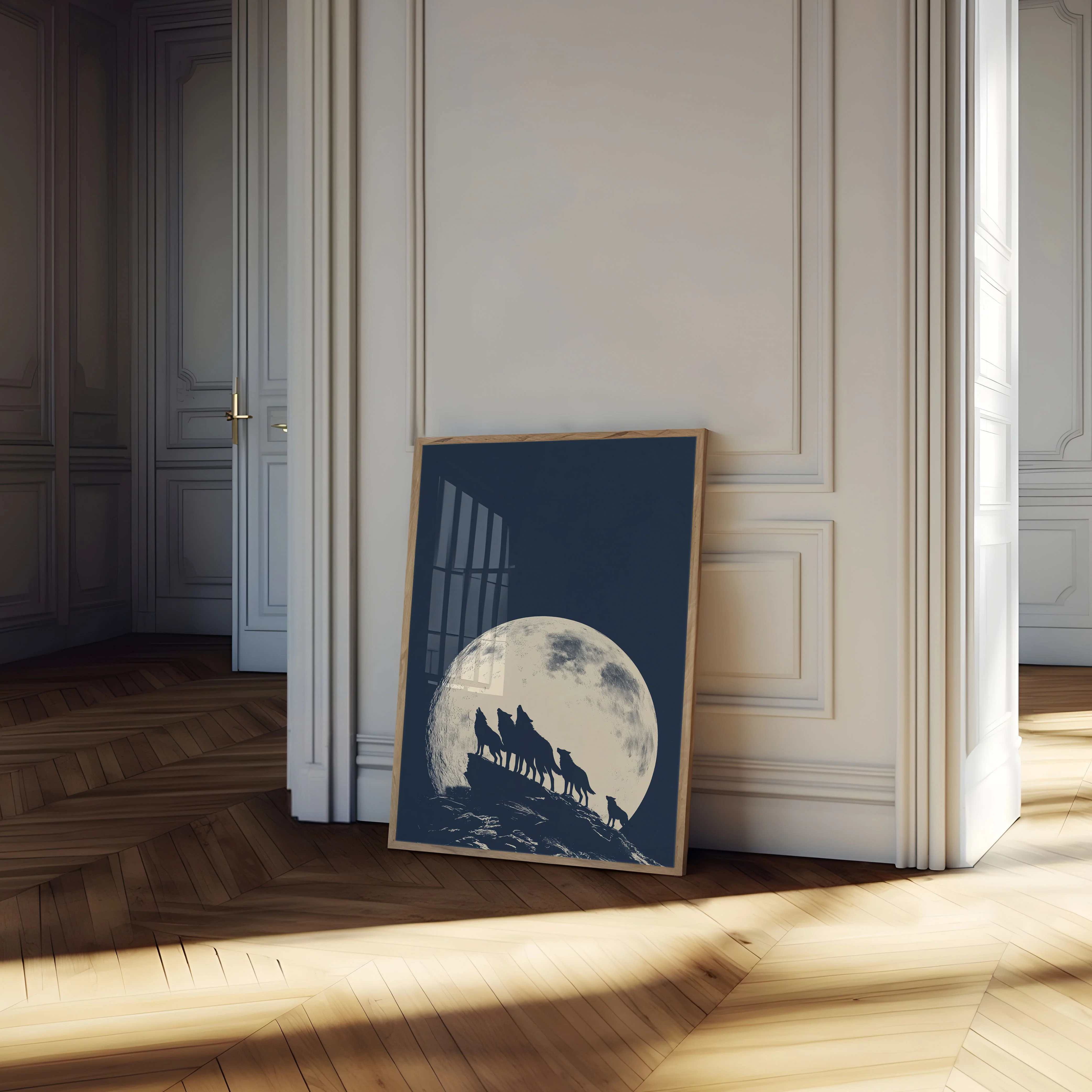 Wolves Howling at the Moon Poster - Image 4