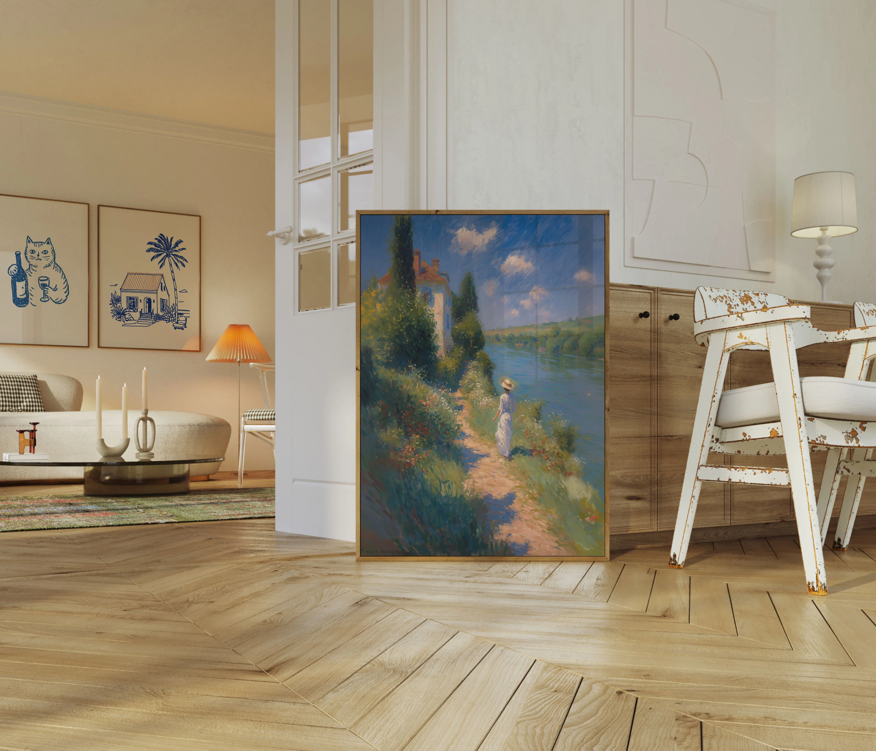 Woman by the River Garden Poster - Image 5