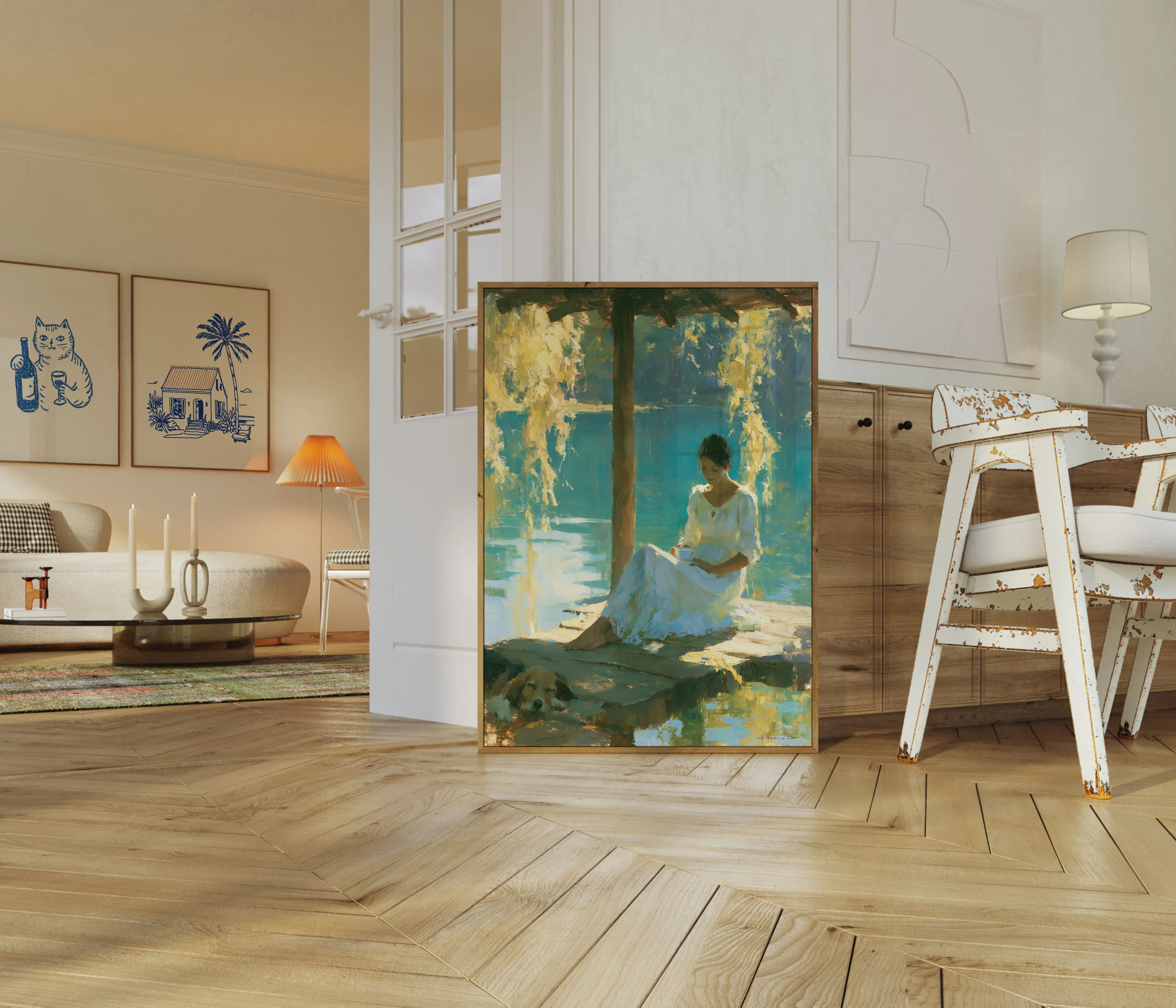 Woman by the Water Poster - Image 5