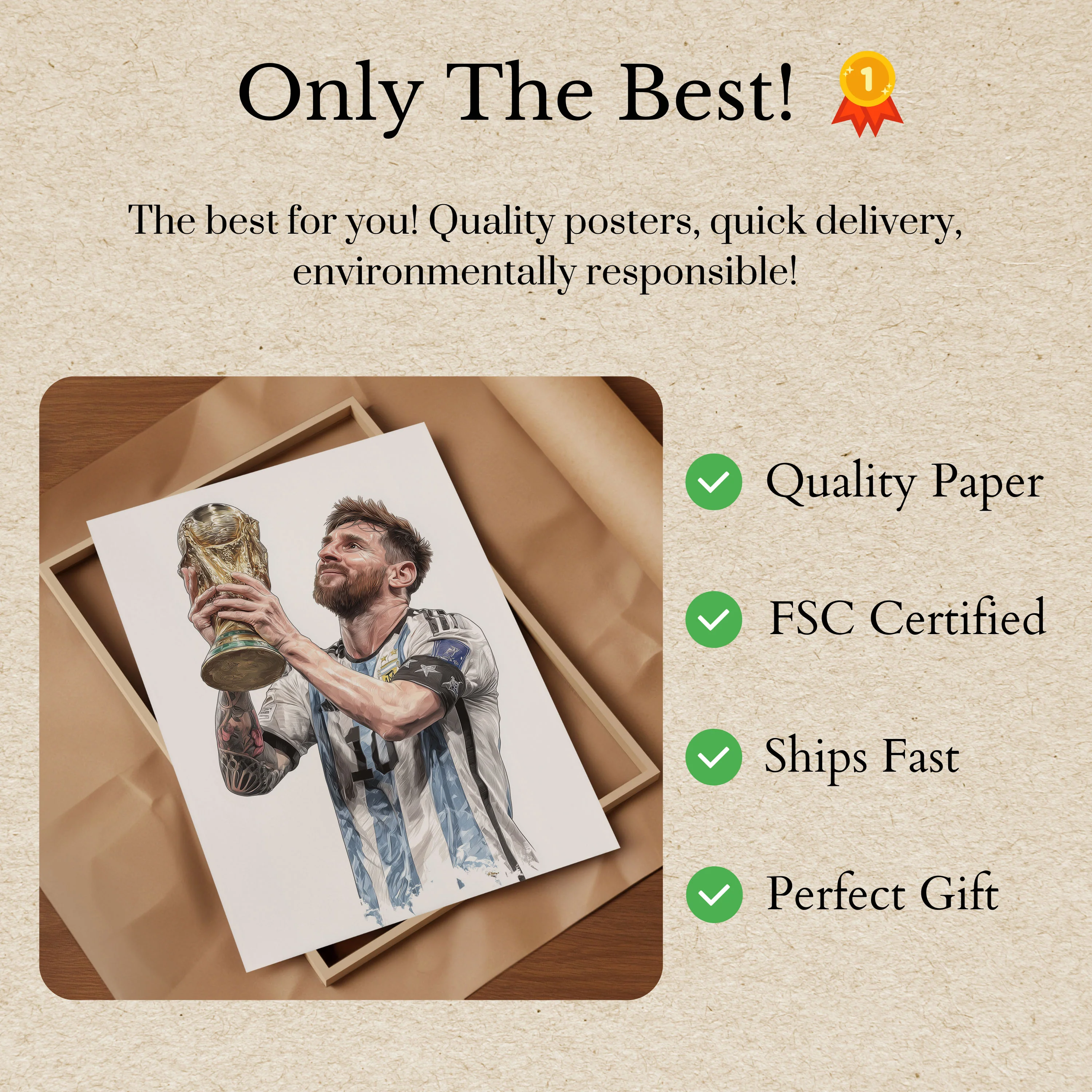 World Cup Champion Messi Poster - Image 3