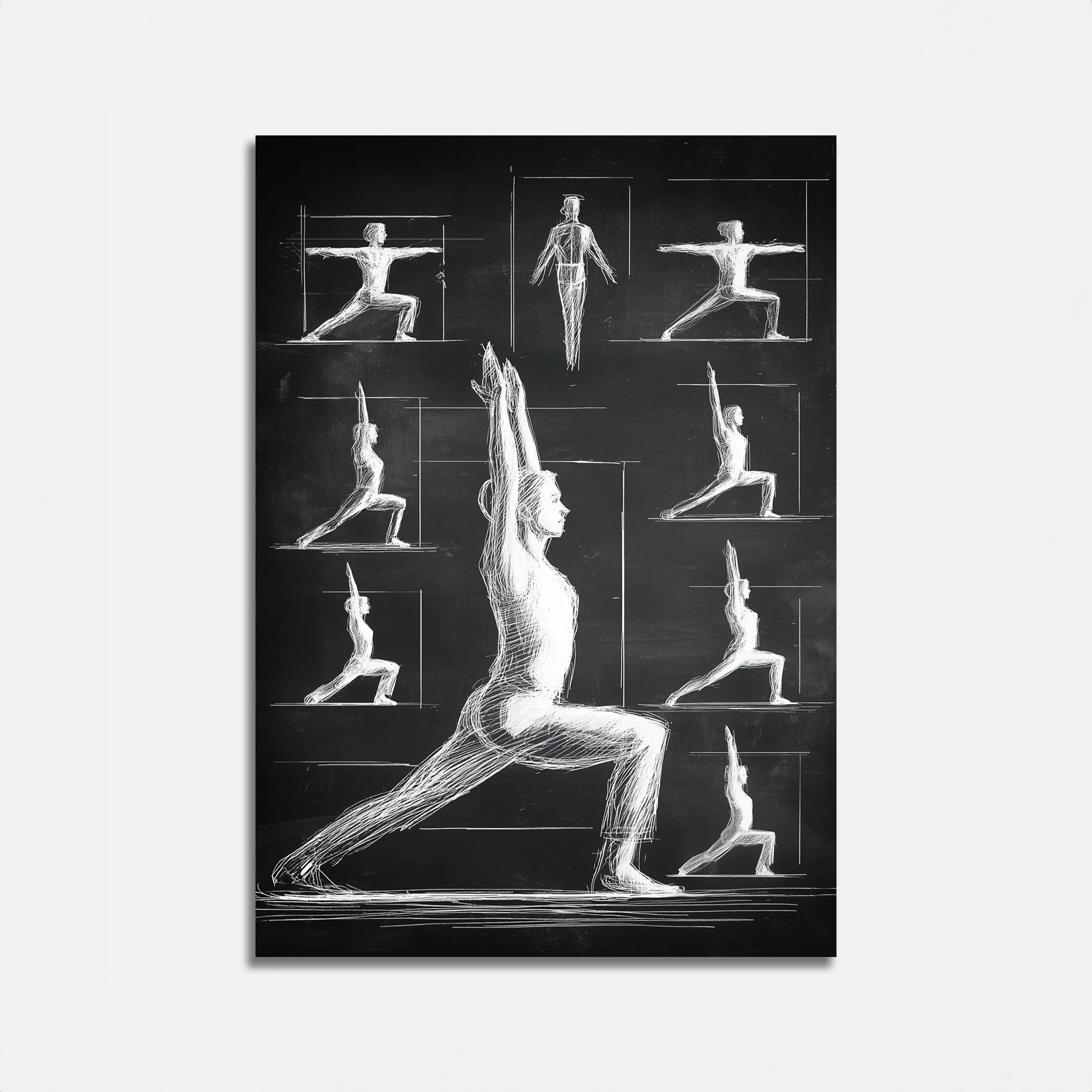 Yoga Pose Study Poster
