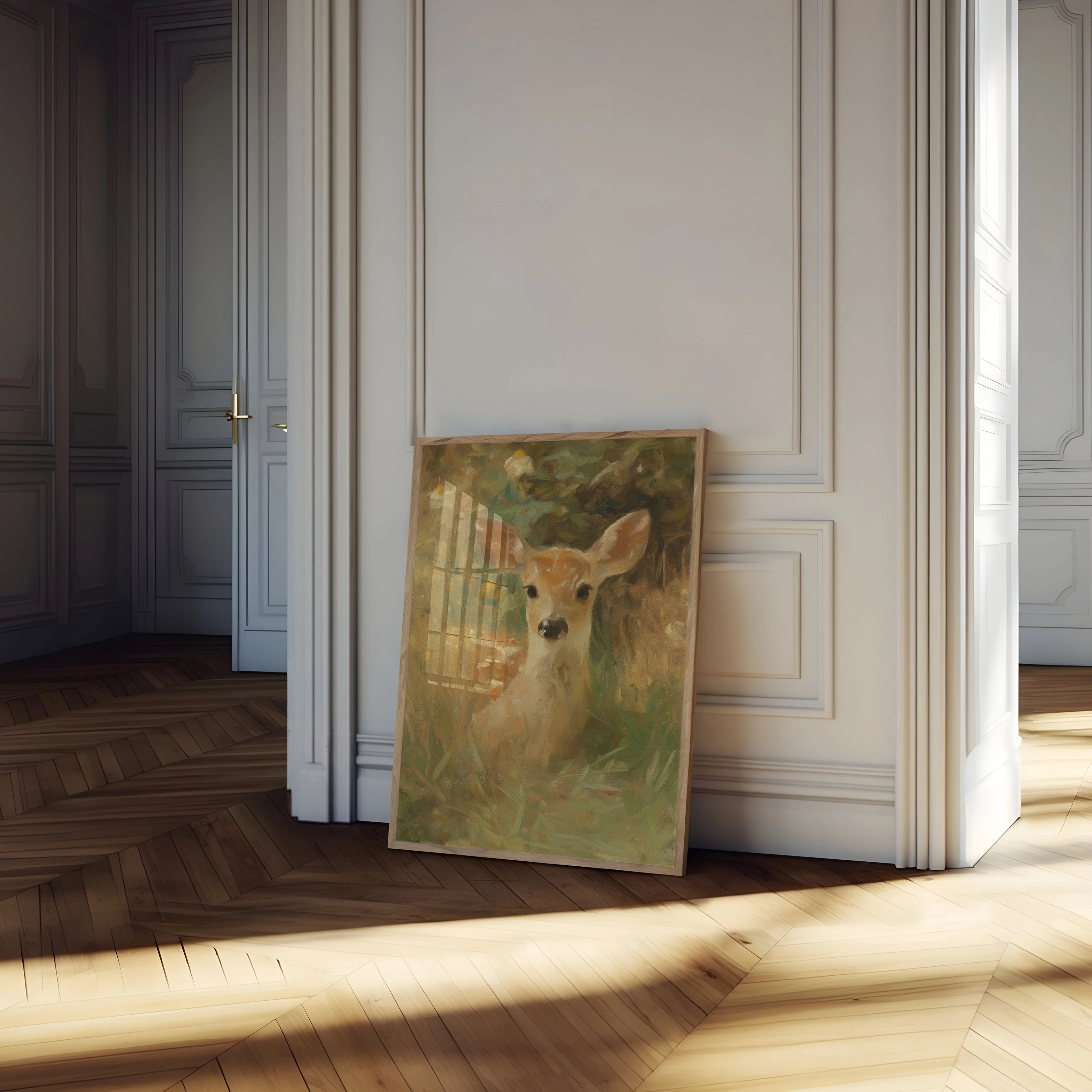Young Deer in Meadow Poster - Image 4