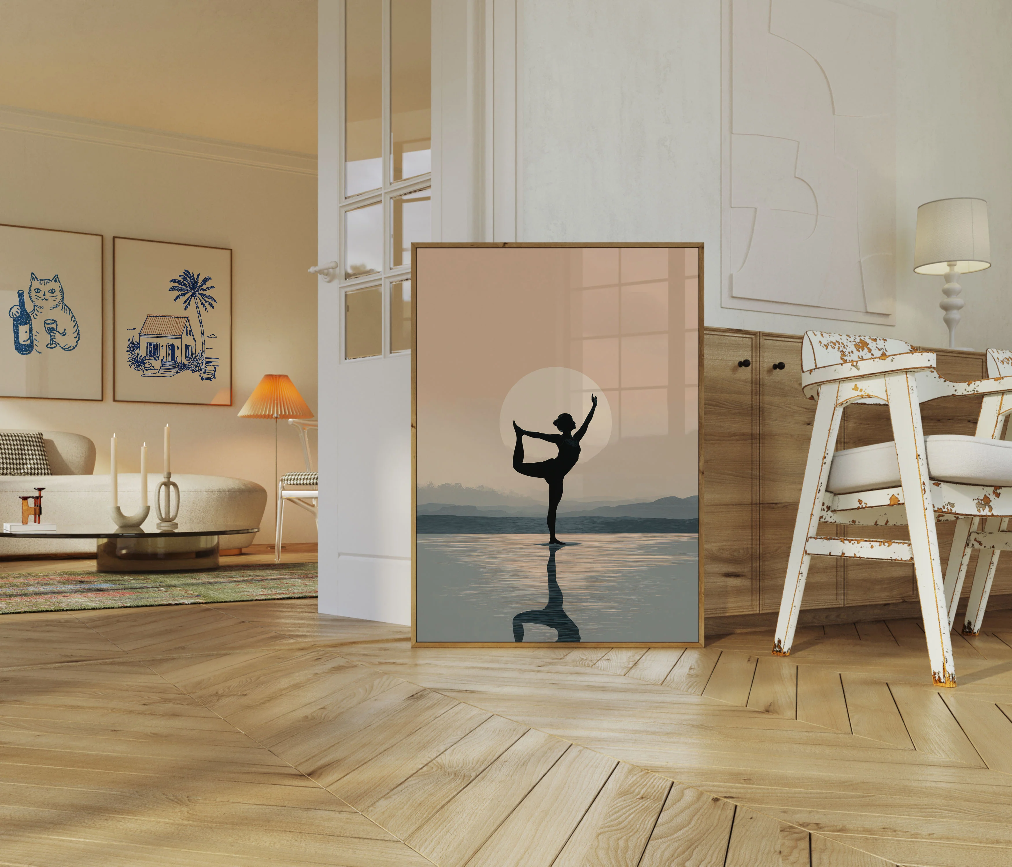 Zen Balance Sunset Poster - Image 5