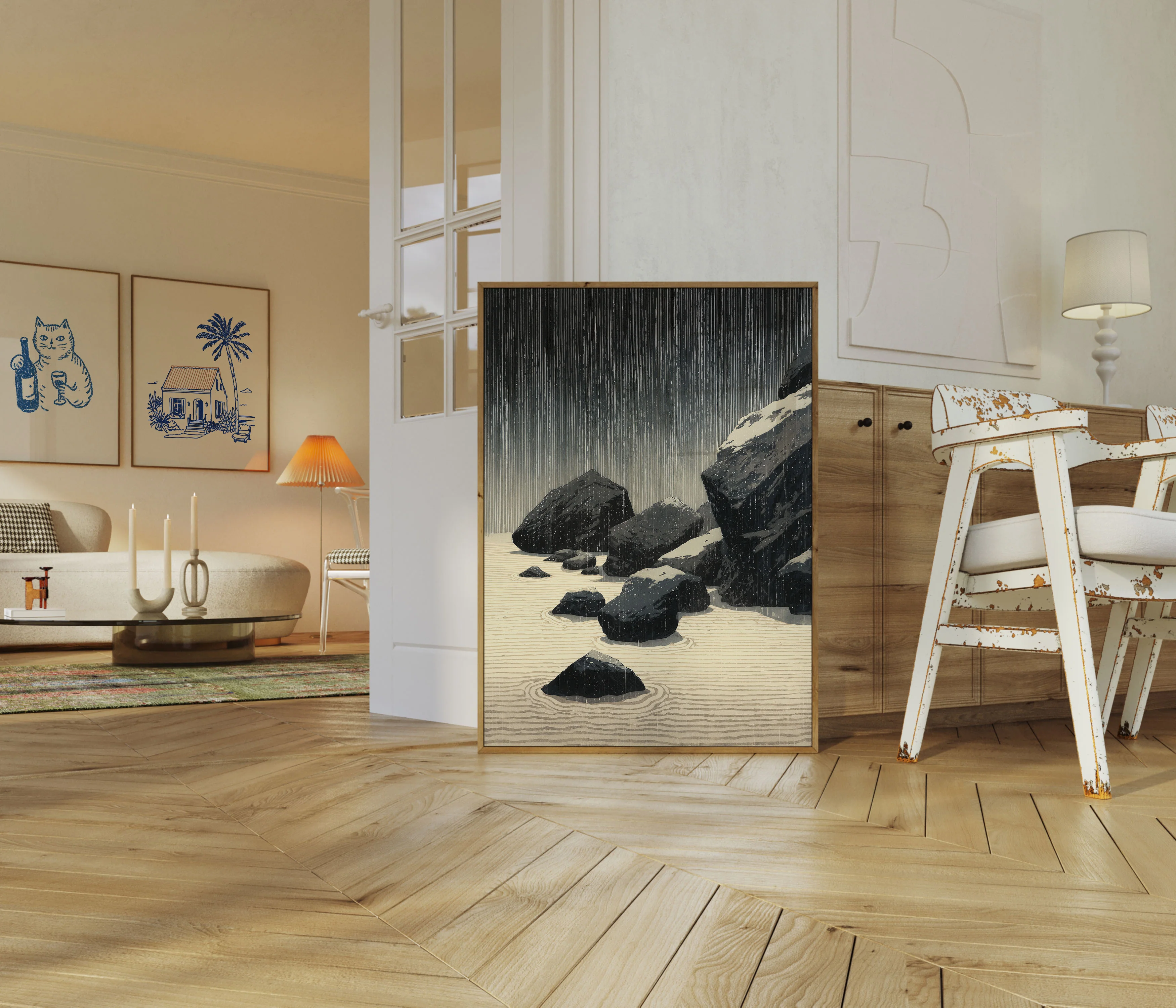 Zen Garden Meditation Stone Poster - Image 5