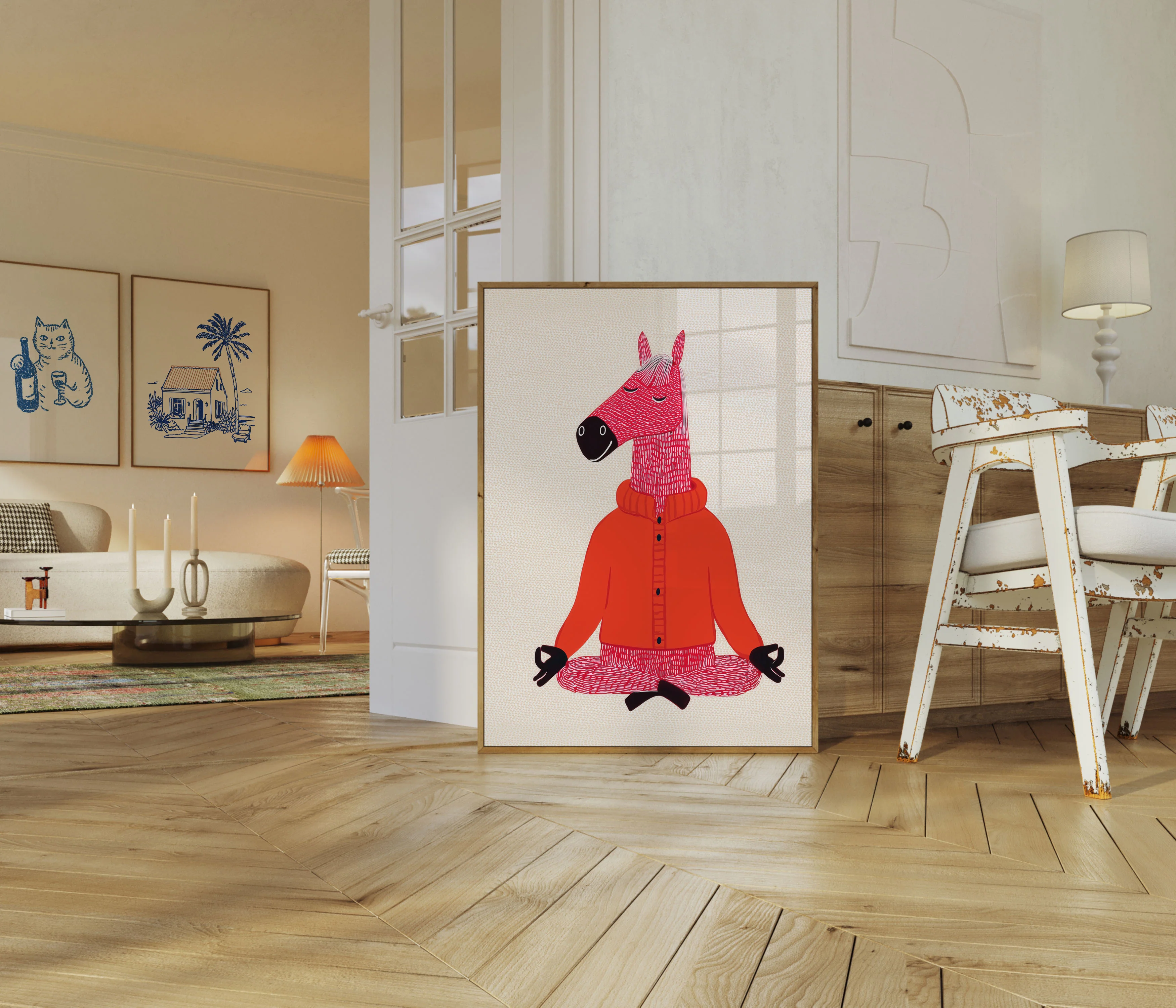 Zen Horse Meditation Poster - Image 5