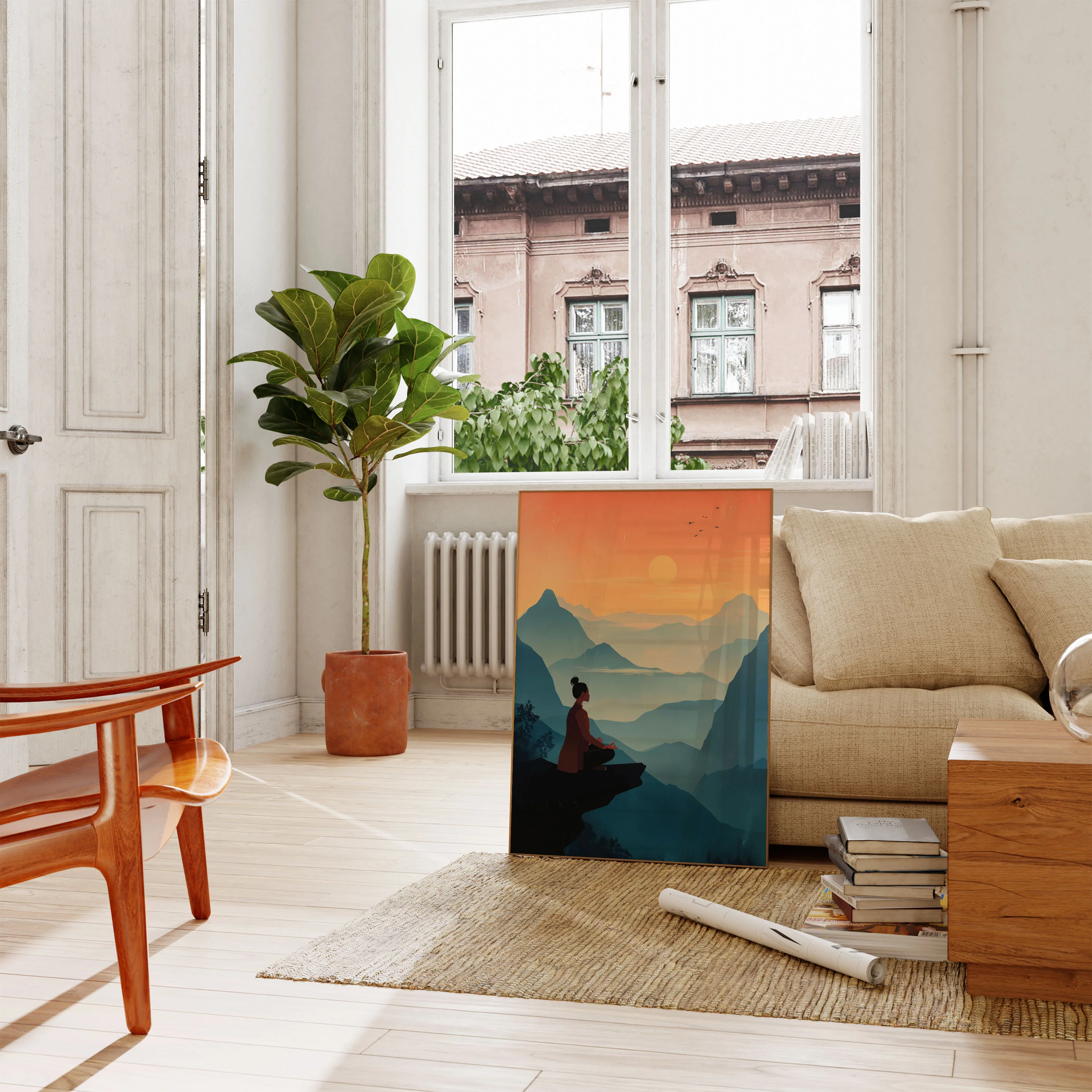 Zen Mountain Meditation Poster - Image 2
