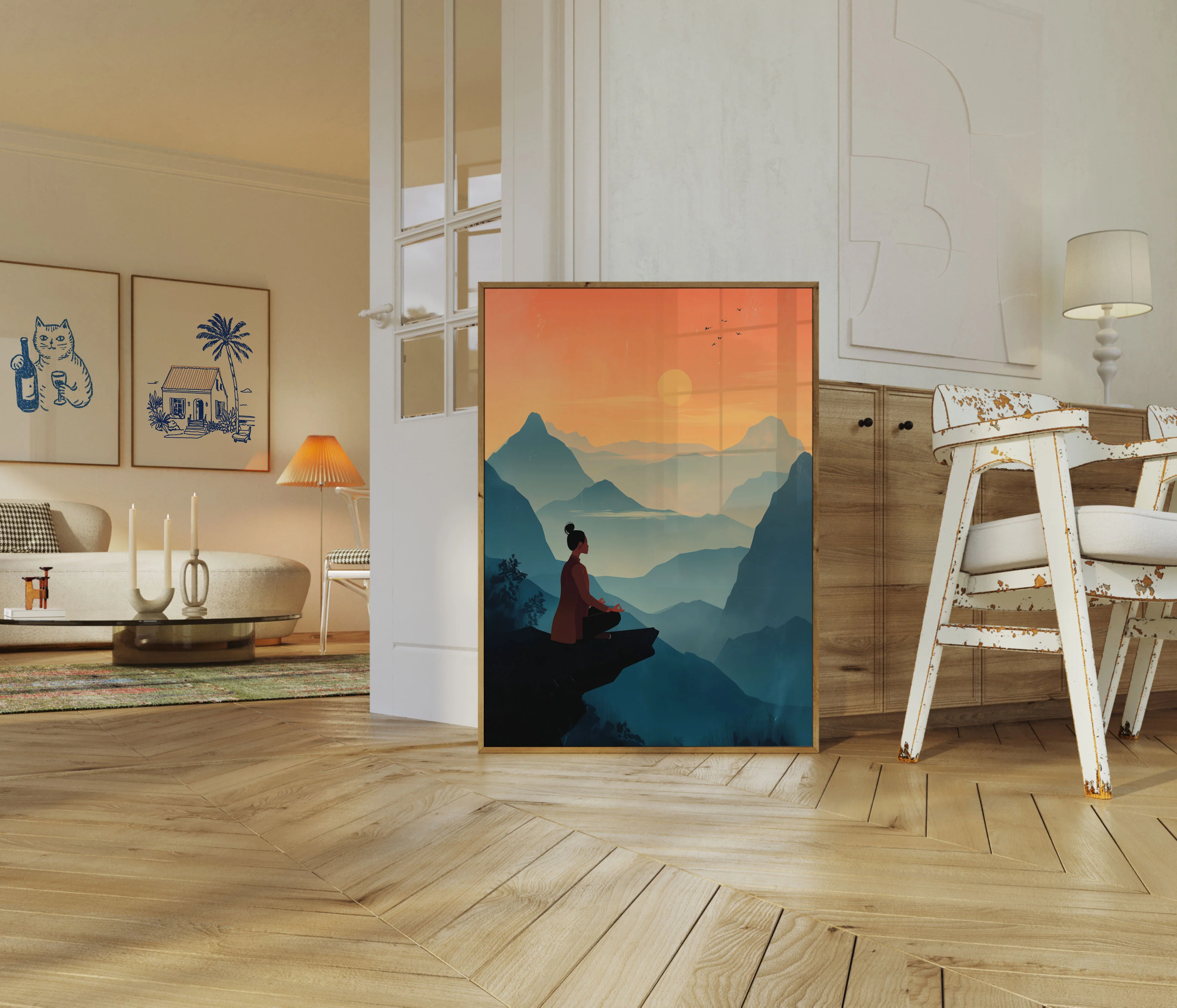Zen Mountain Meditation Poster - Image 5
