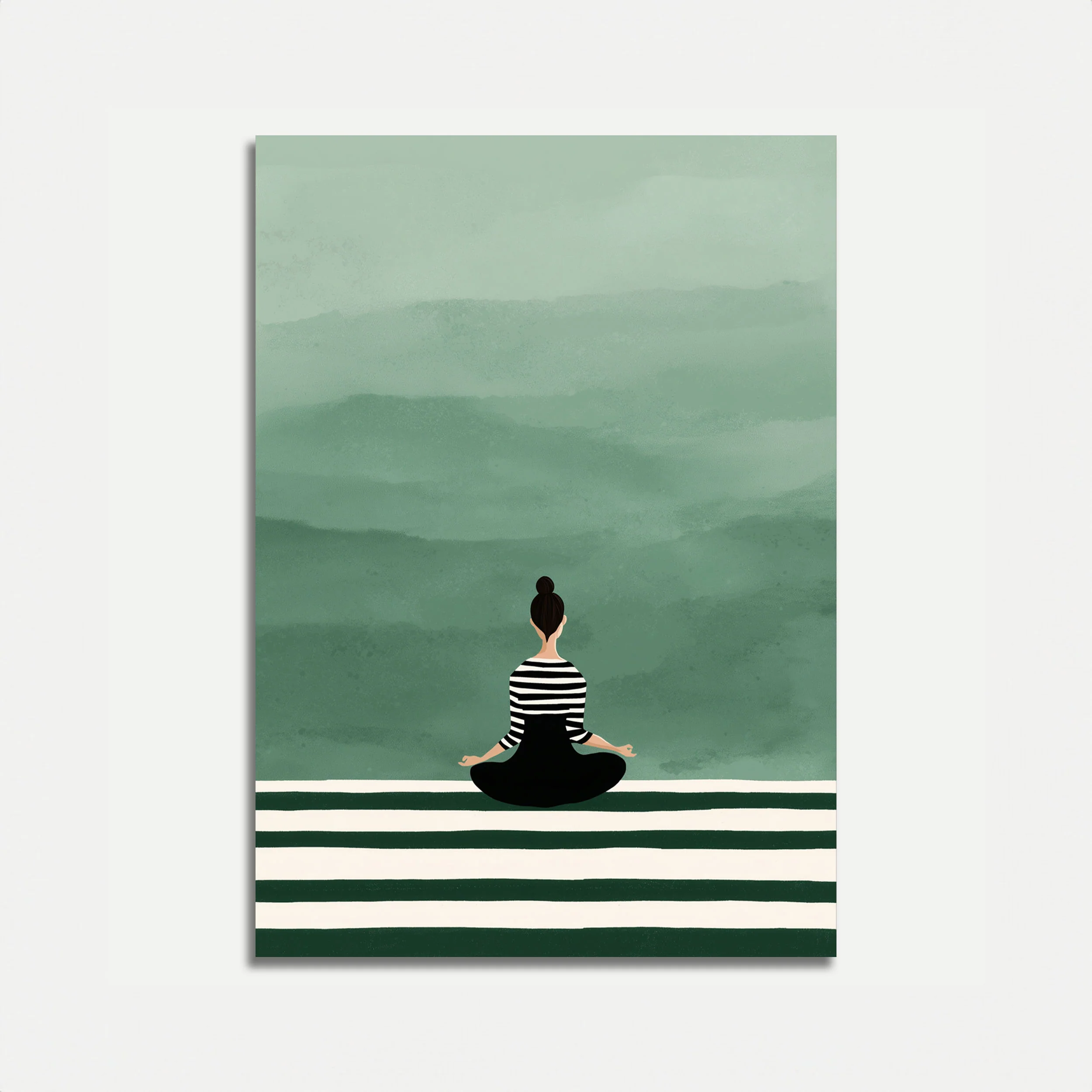 Zen Mountain Meditation Poster