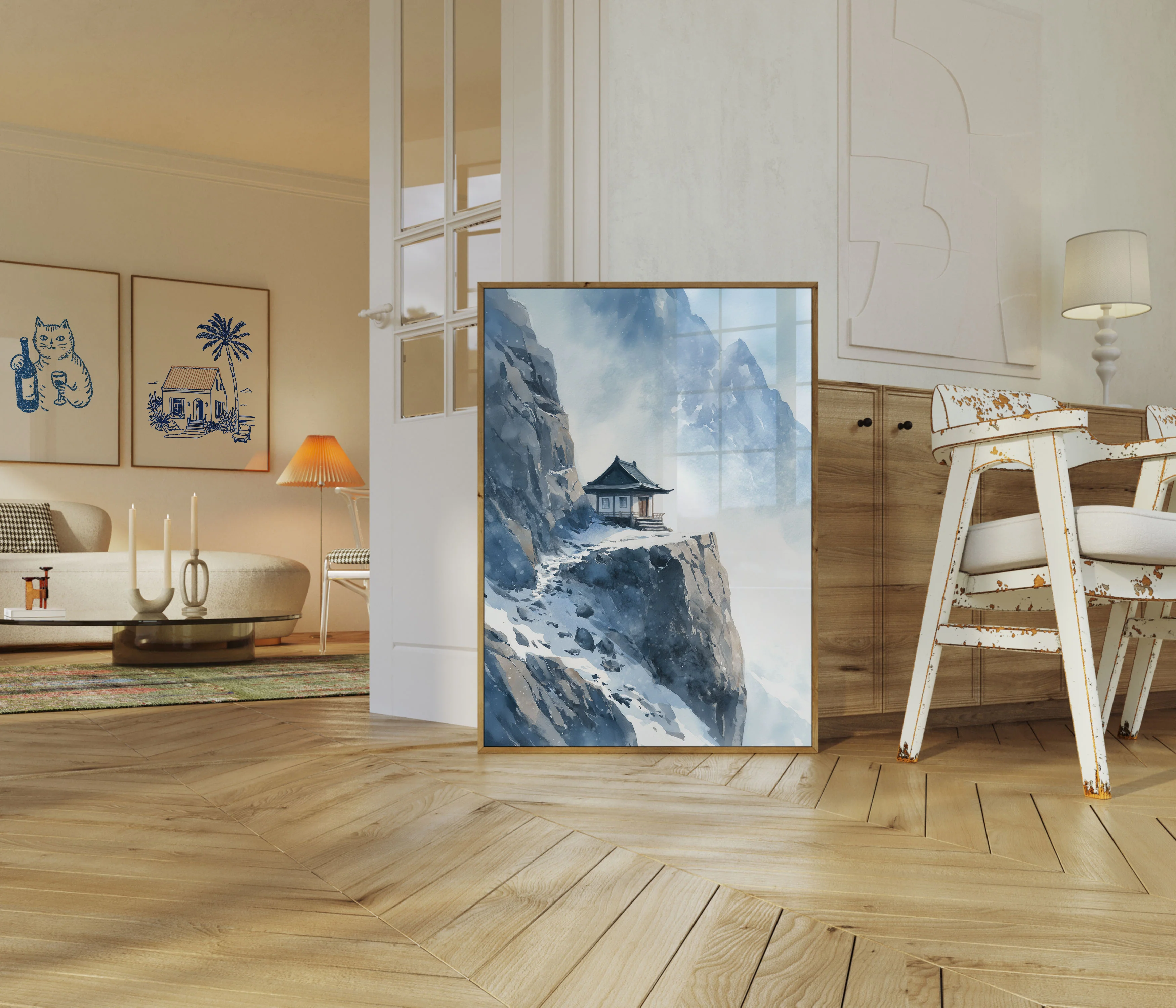 Zen Mountain Temple Poster - Image 5