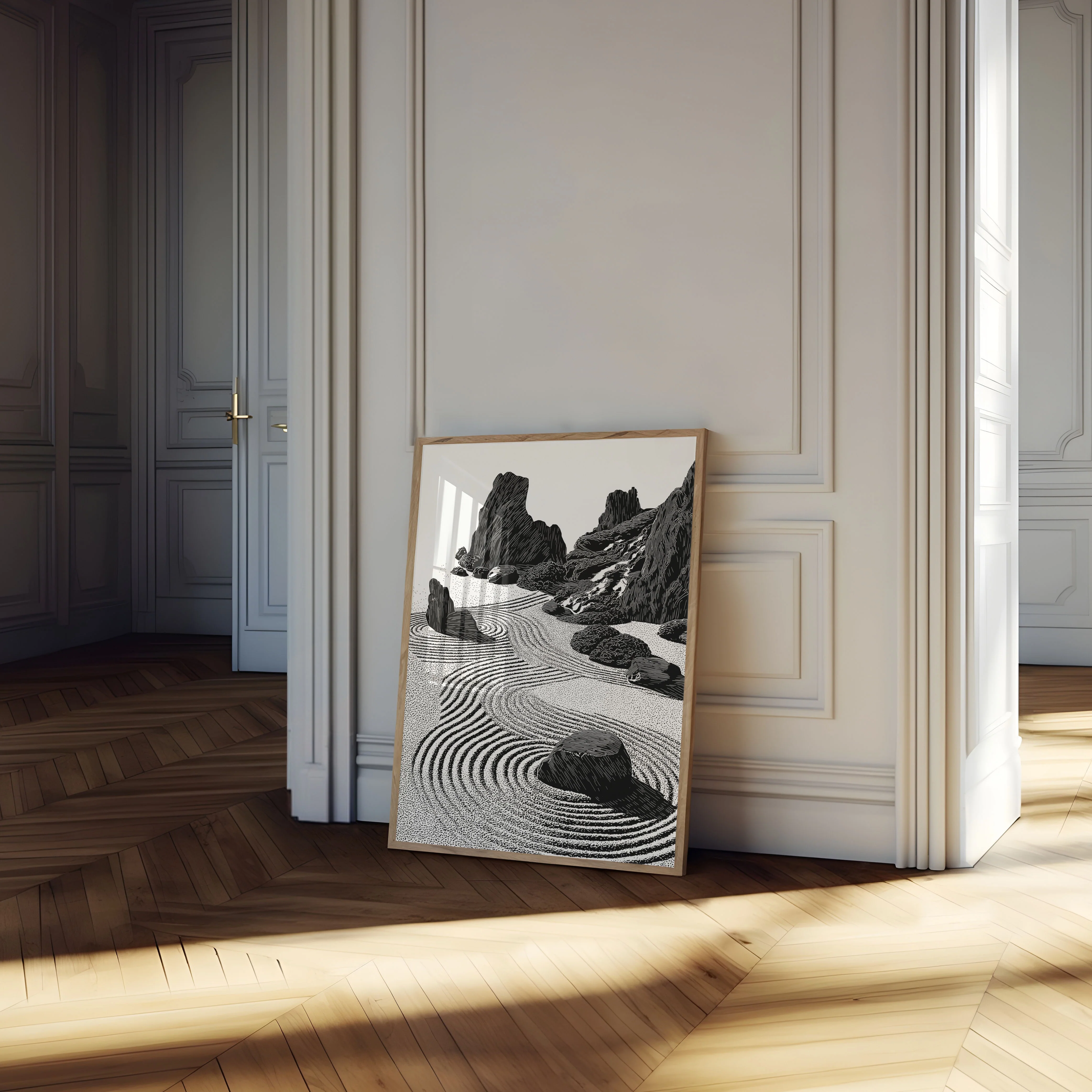 Zen Rock Garden Serenity Poster - Image 4
