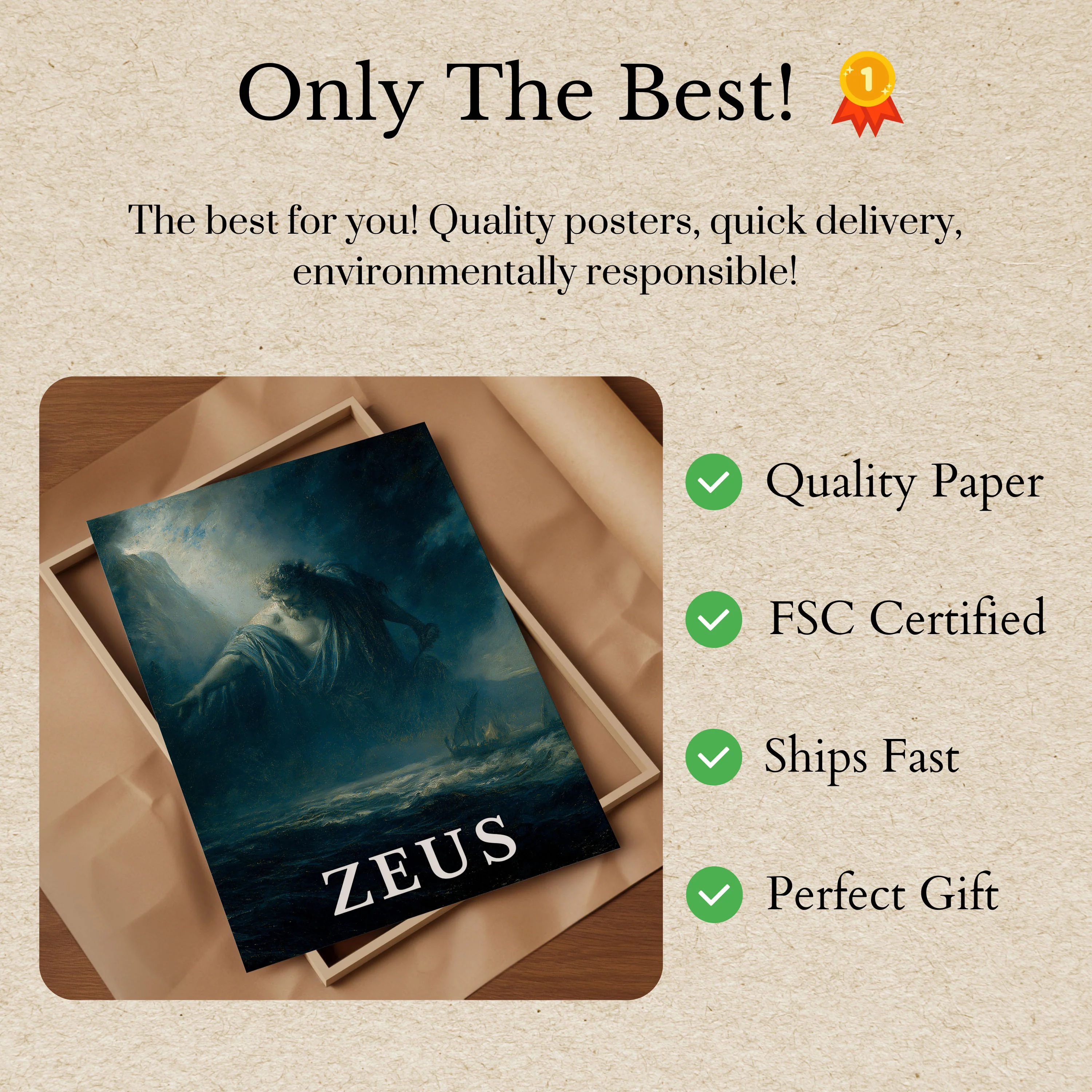 Zeus God of Thunder Poster - Image 3