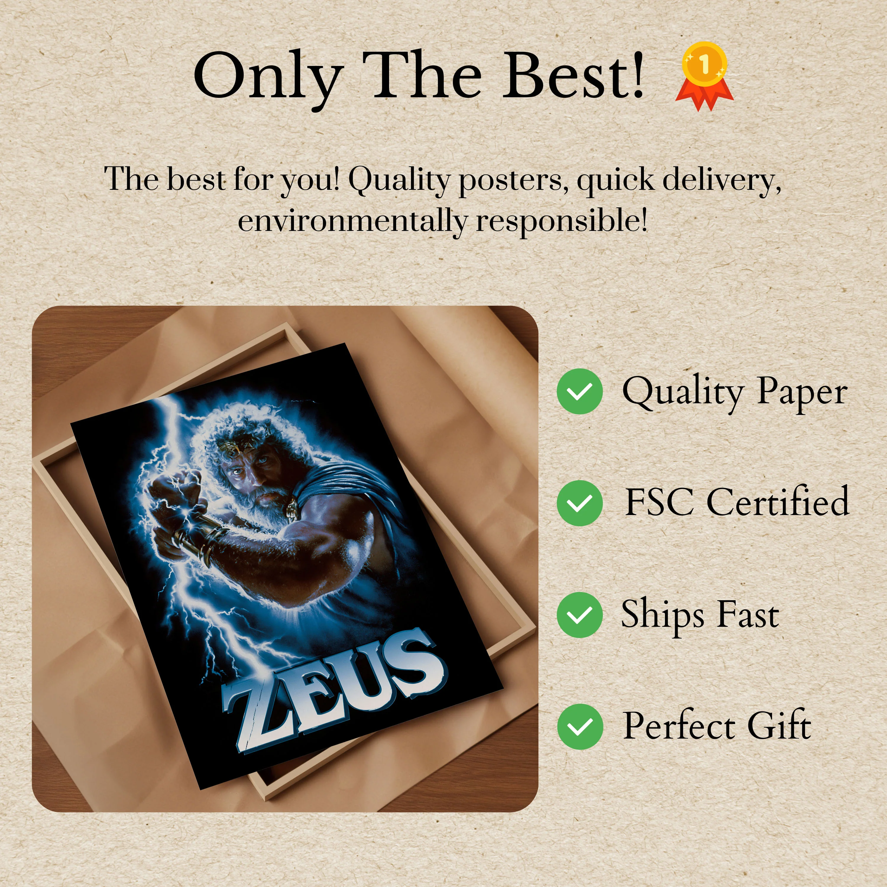 Zeus King of Gods Poster - Image 3