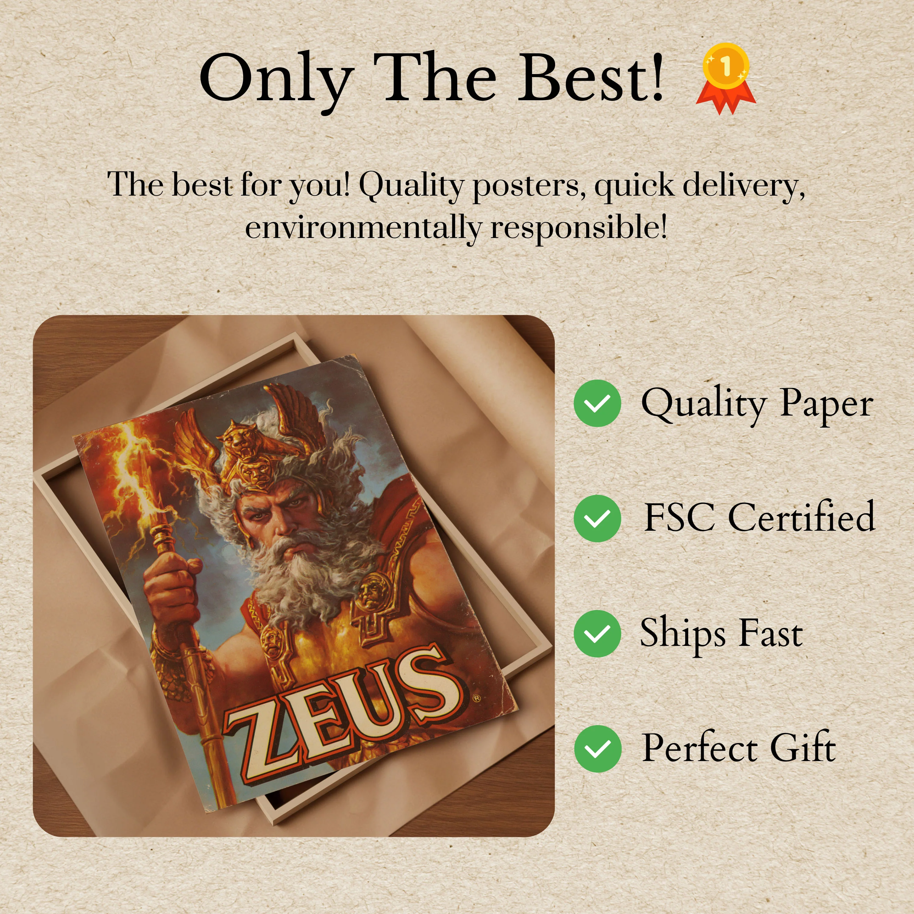 Zeus King of Gods Poster - Image 3