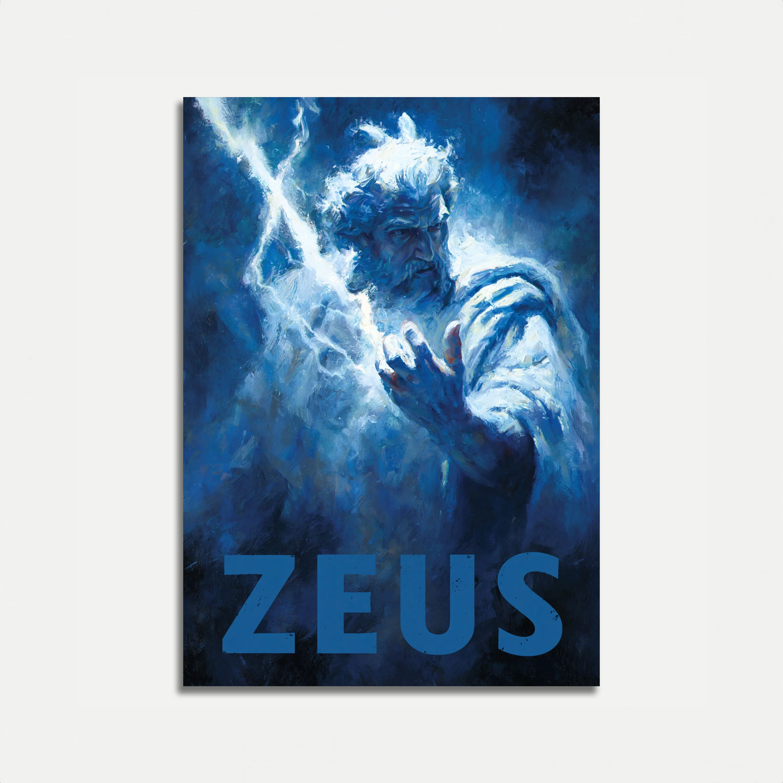 Zeus Lightning Storm Poster