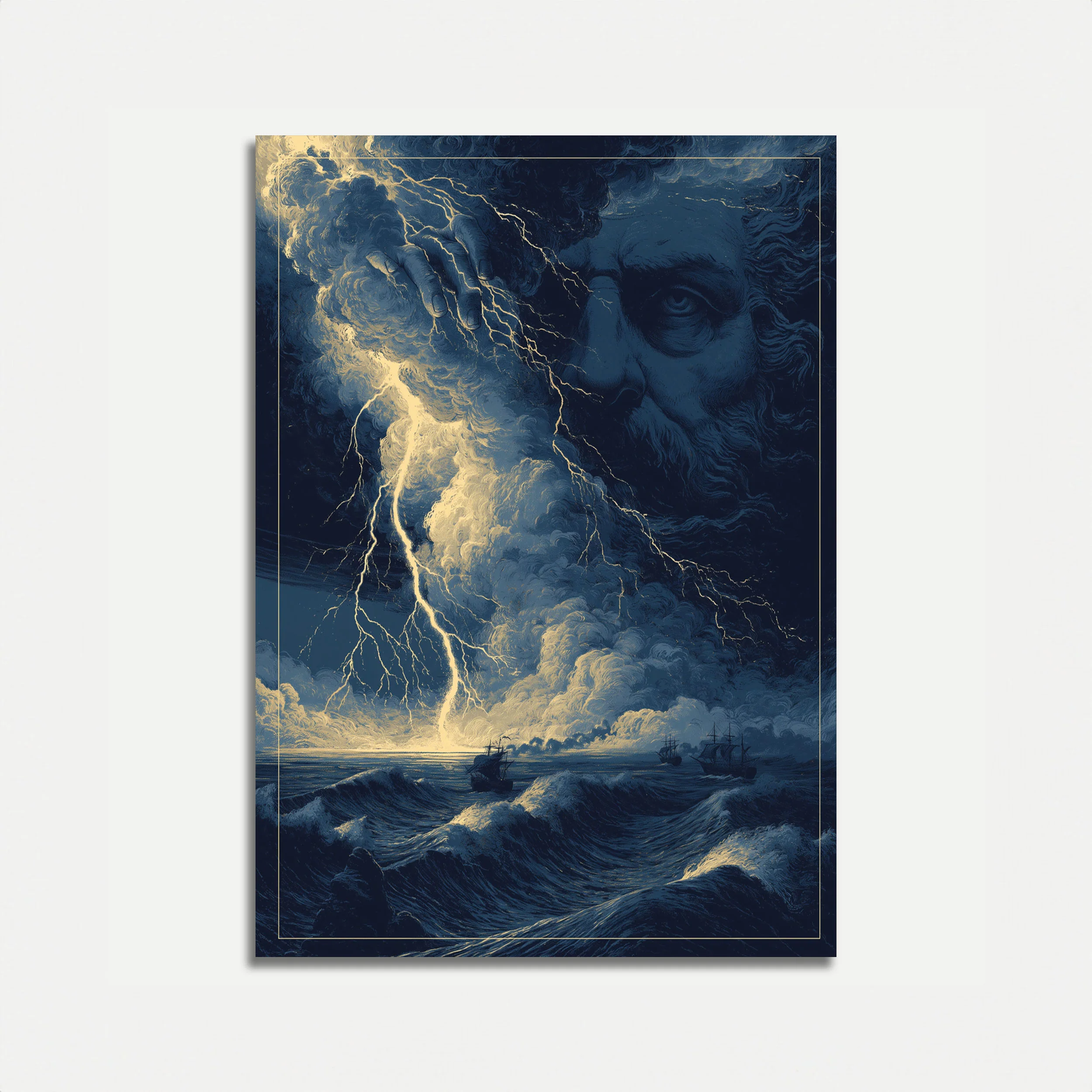 Zeus Storm Lightning Poster